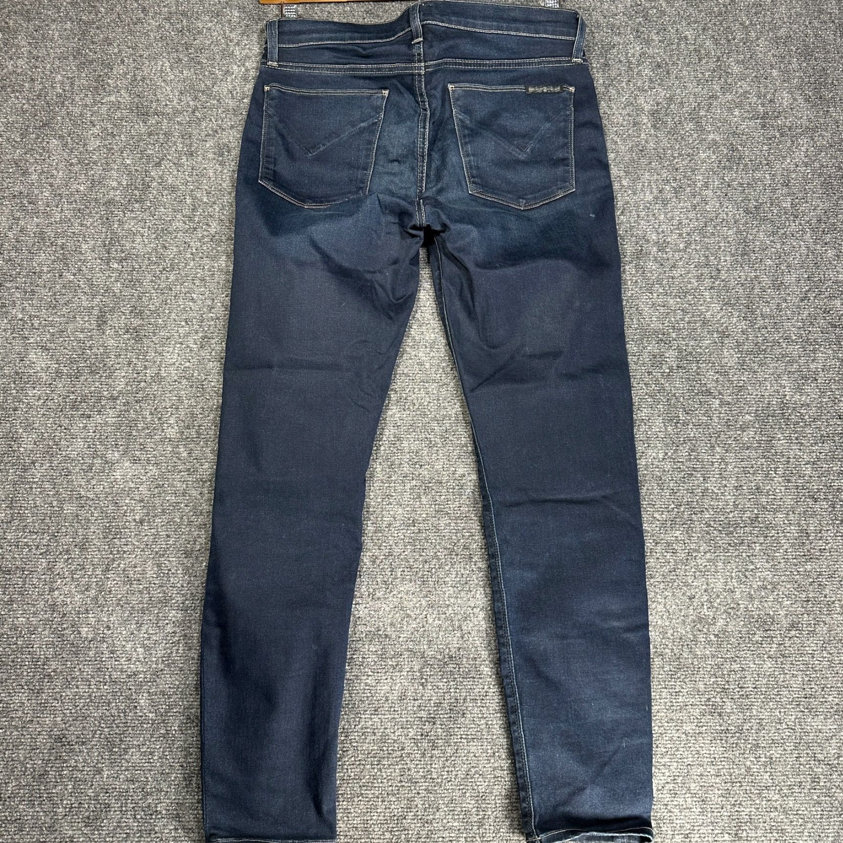 Hudson Hudson Jeans Womens 29 Krista Ankle Super Skinny Dark Wash Cotton Stretch Denim Pants 5-Pocket Regular Rise Blue Seasonal Vintage No Size 29" - 7 Thumbnail