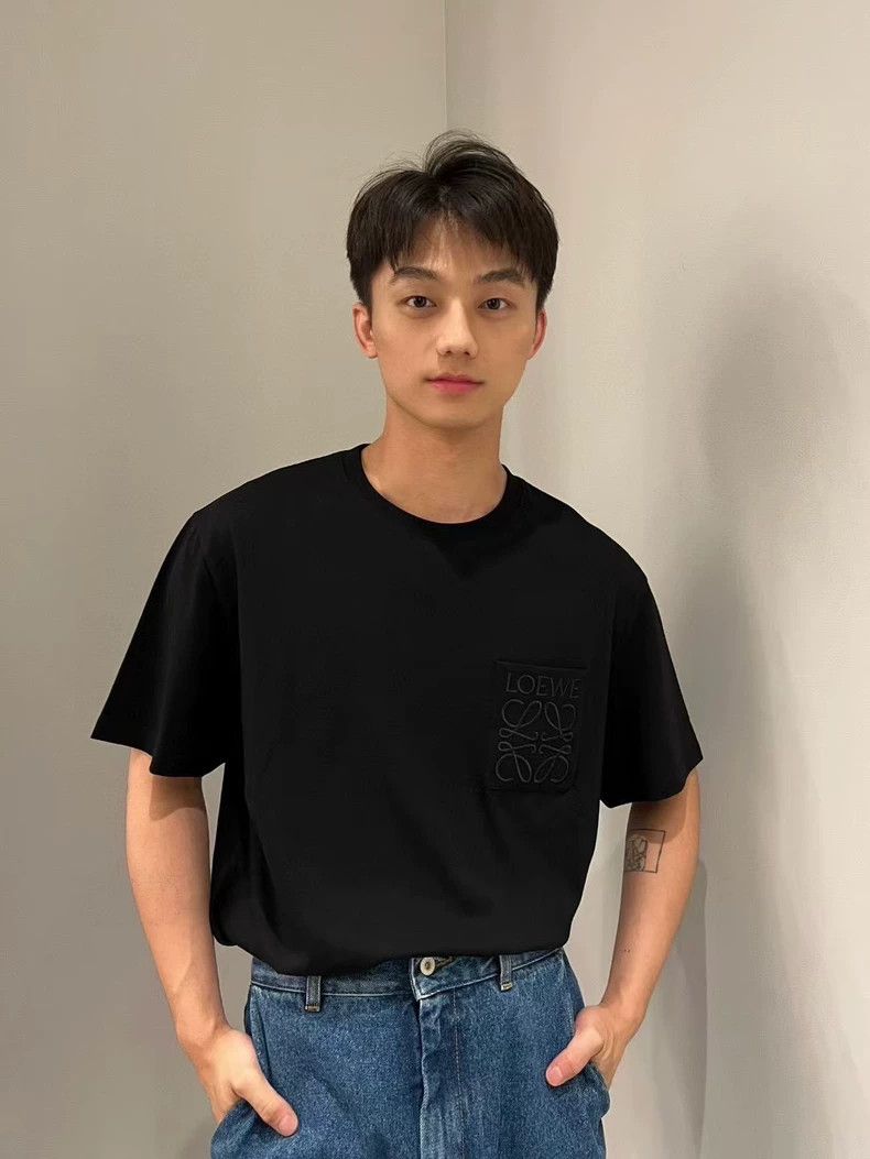 Loewe LOEWE Embroidered pocket black T-shirt Size S / US 4 / IT 40 - 3 Thumbnail