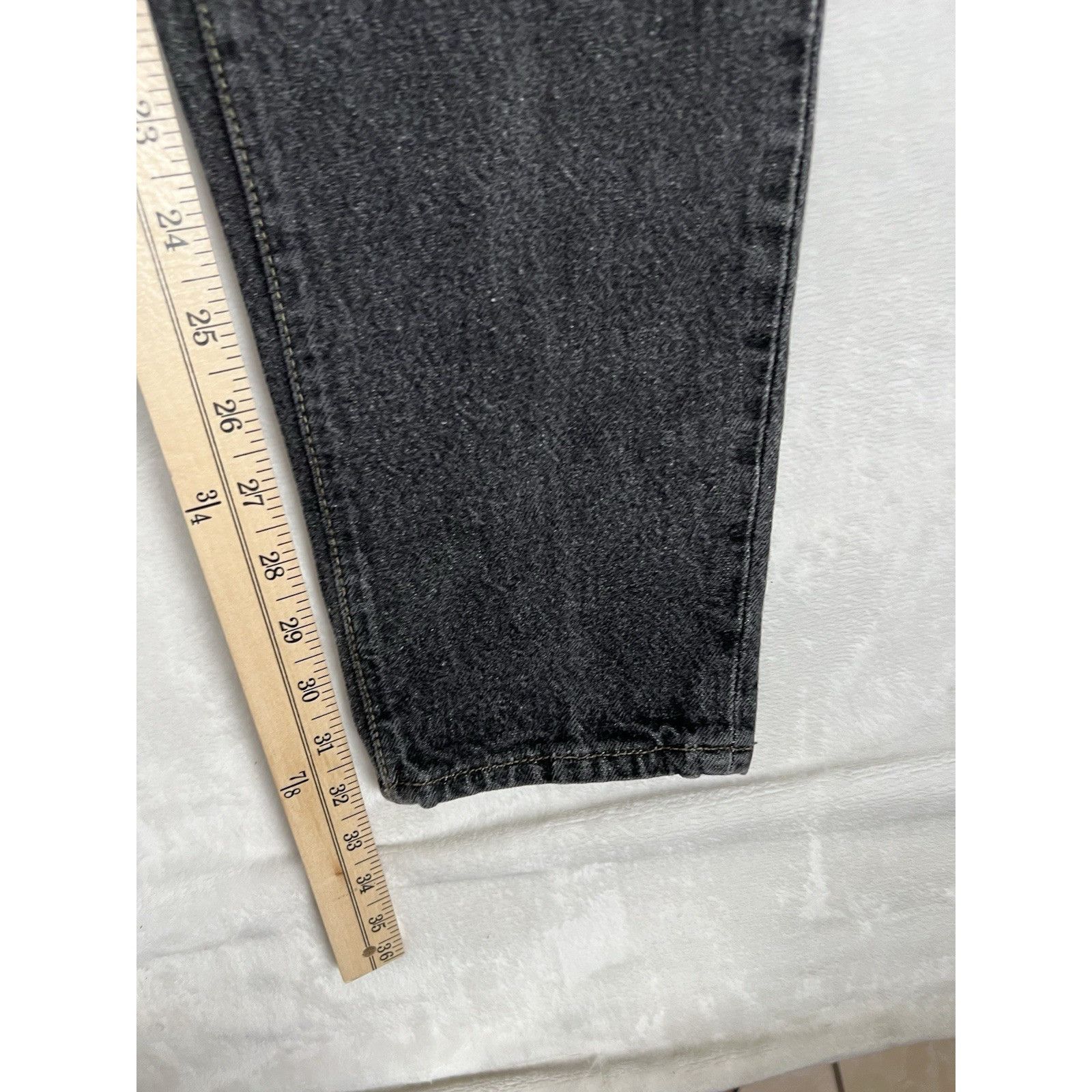 Levi's Vintage Levi’s 501 Jeans Black Denim Women’s 5 M Made In USA Size 24" / US 00 / IT 34 - 3 Thumbnail