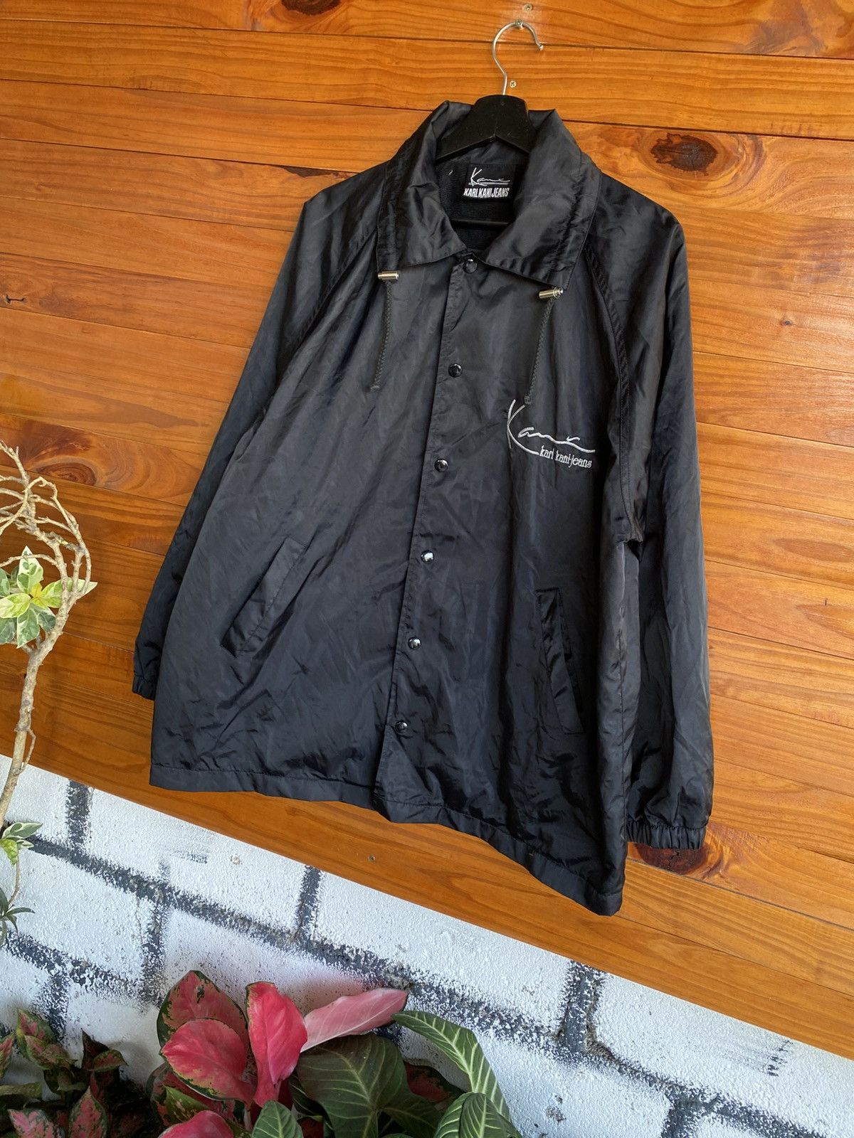 Karl Kani Karl Kani Jeans Black Coach Jacket Hip Hop Streetwear Size US L / EU 52-54 / 3 - 4 Thumbnail