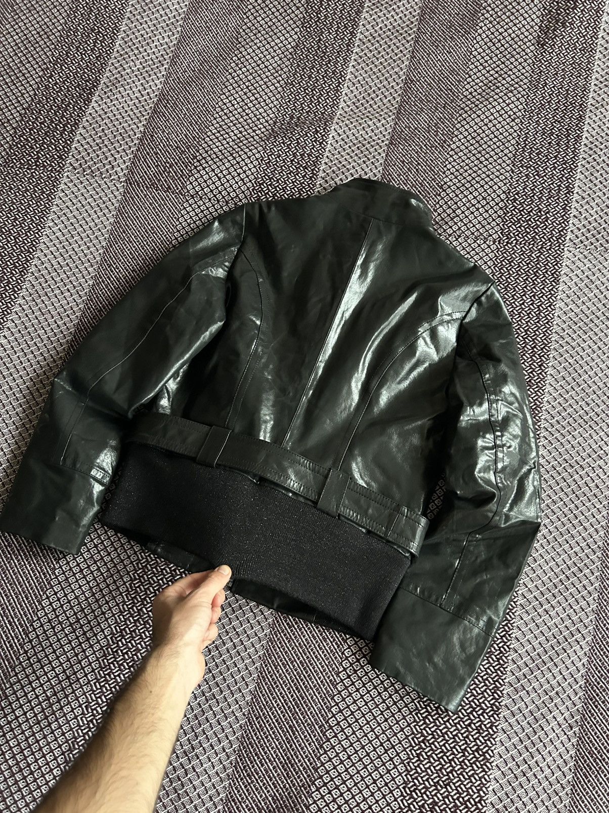 Leather Vintage BIAGGINI Leather Jacket Women Avantgarde Style Sz 38 Size XS / US 0-2 / IT 36-38 - 14 Thumbnail