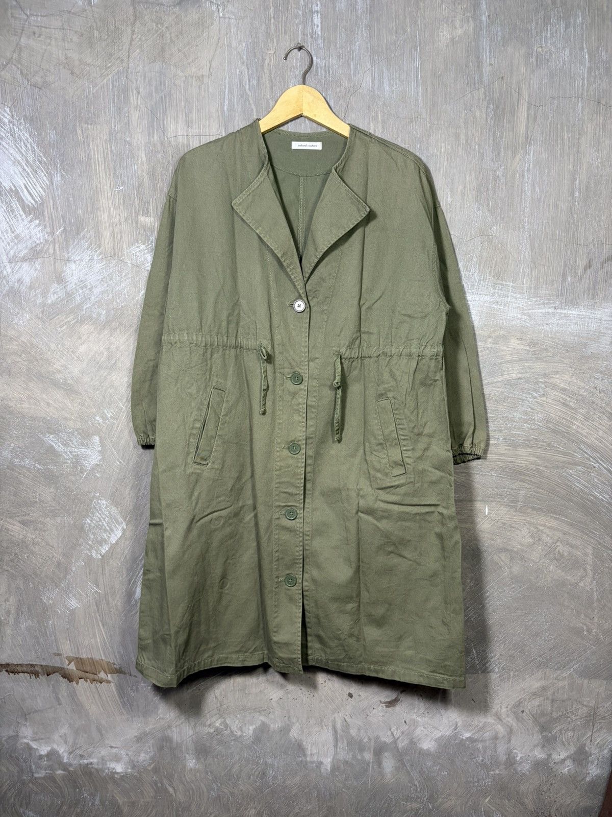 Japanese Brand Japanese Natural Couture Women Army Parka Jacket Size L / US 10 / IT 46 - 9 Thumbnail