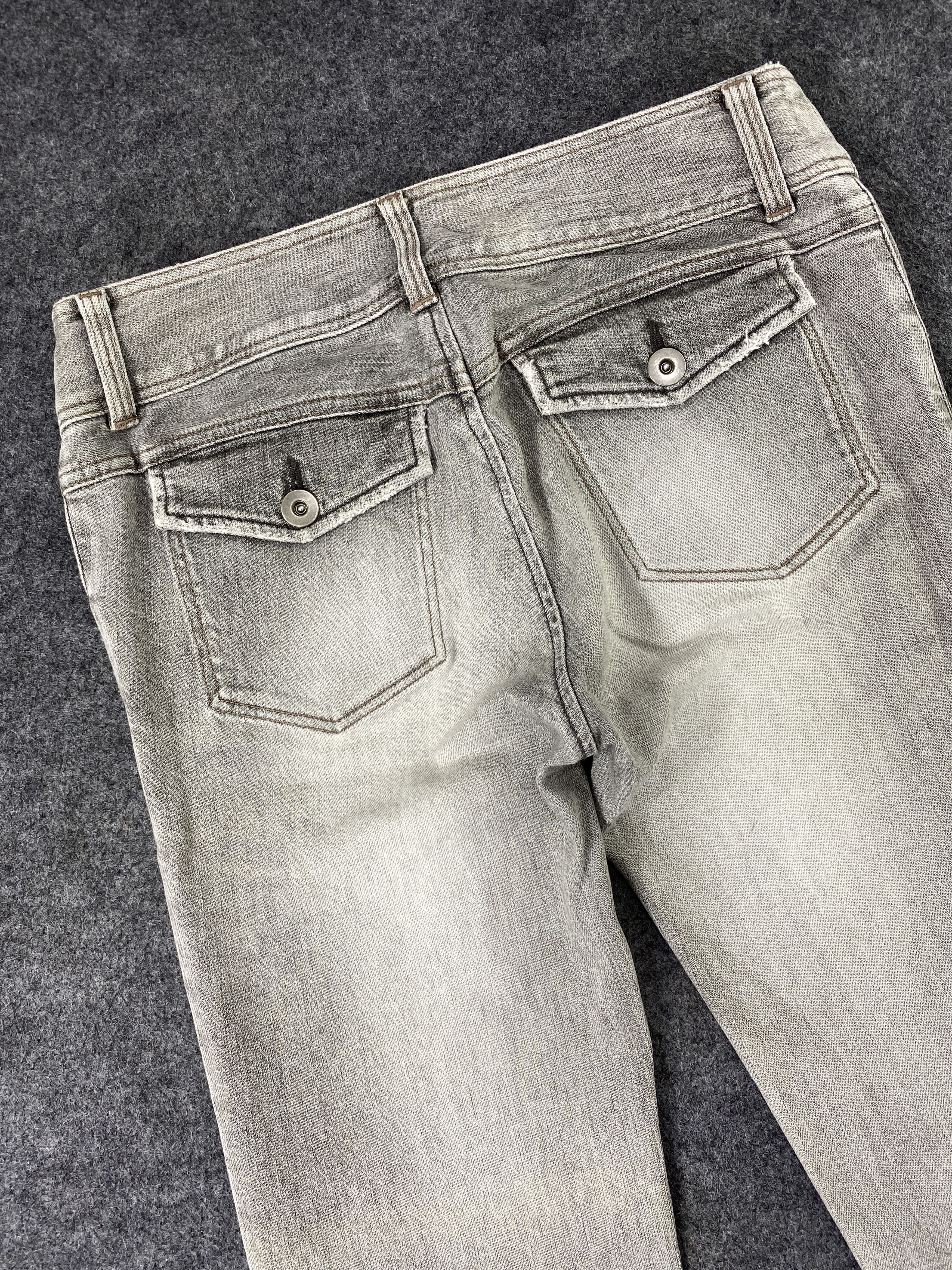 Japanese Brand Japanese Brand Indivi Bootcut Faded Grey Jeans - J1047 Size 28" / US 6 / IT 42 - 6 Thumbnail