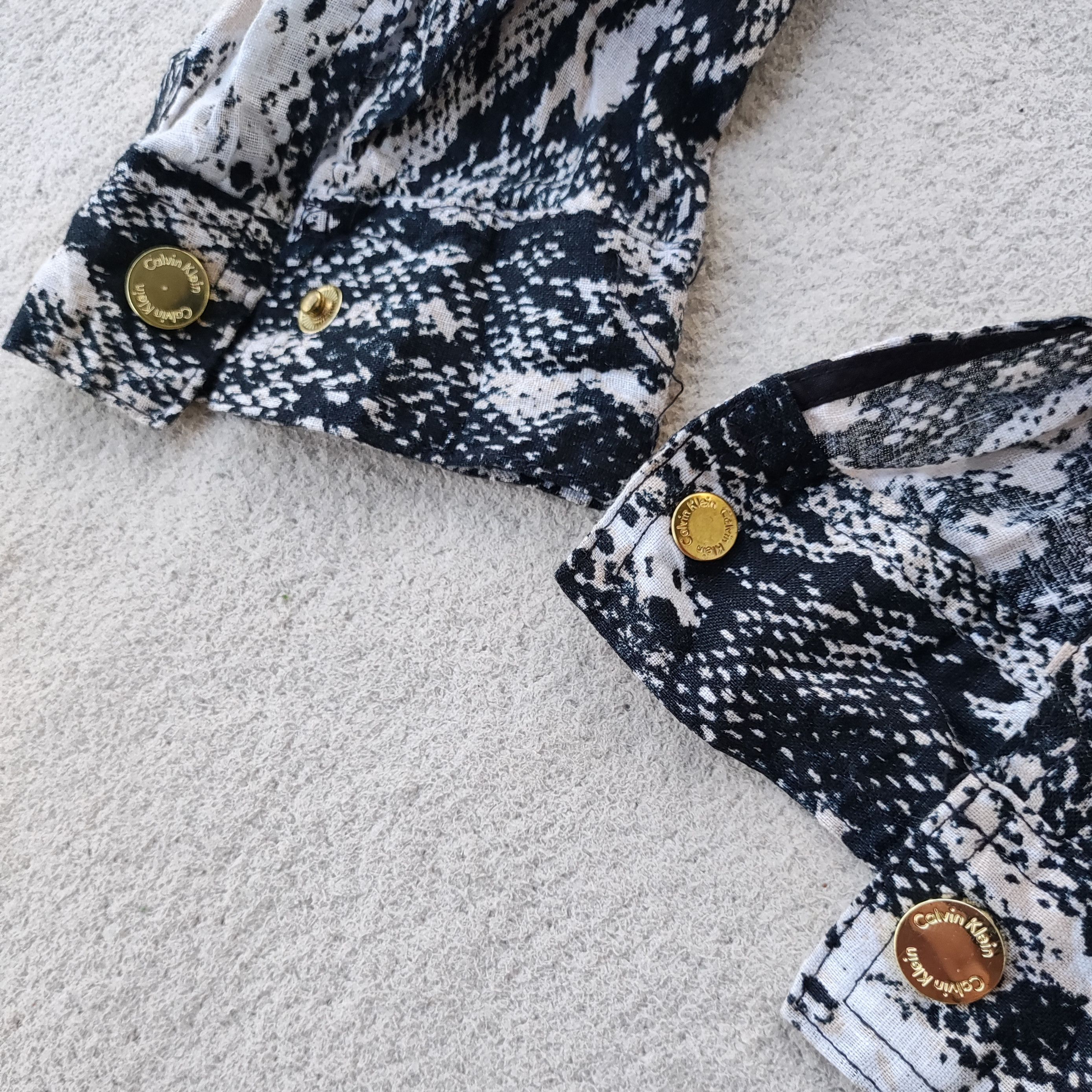 Calvin Klein Calvin Klein Snakeprint Linen Jacket M5TC5177 Size XS / US 0-2 / IT 36-38 - 6 Thumbnail