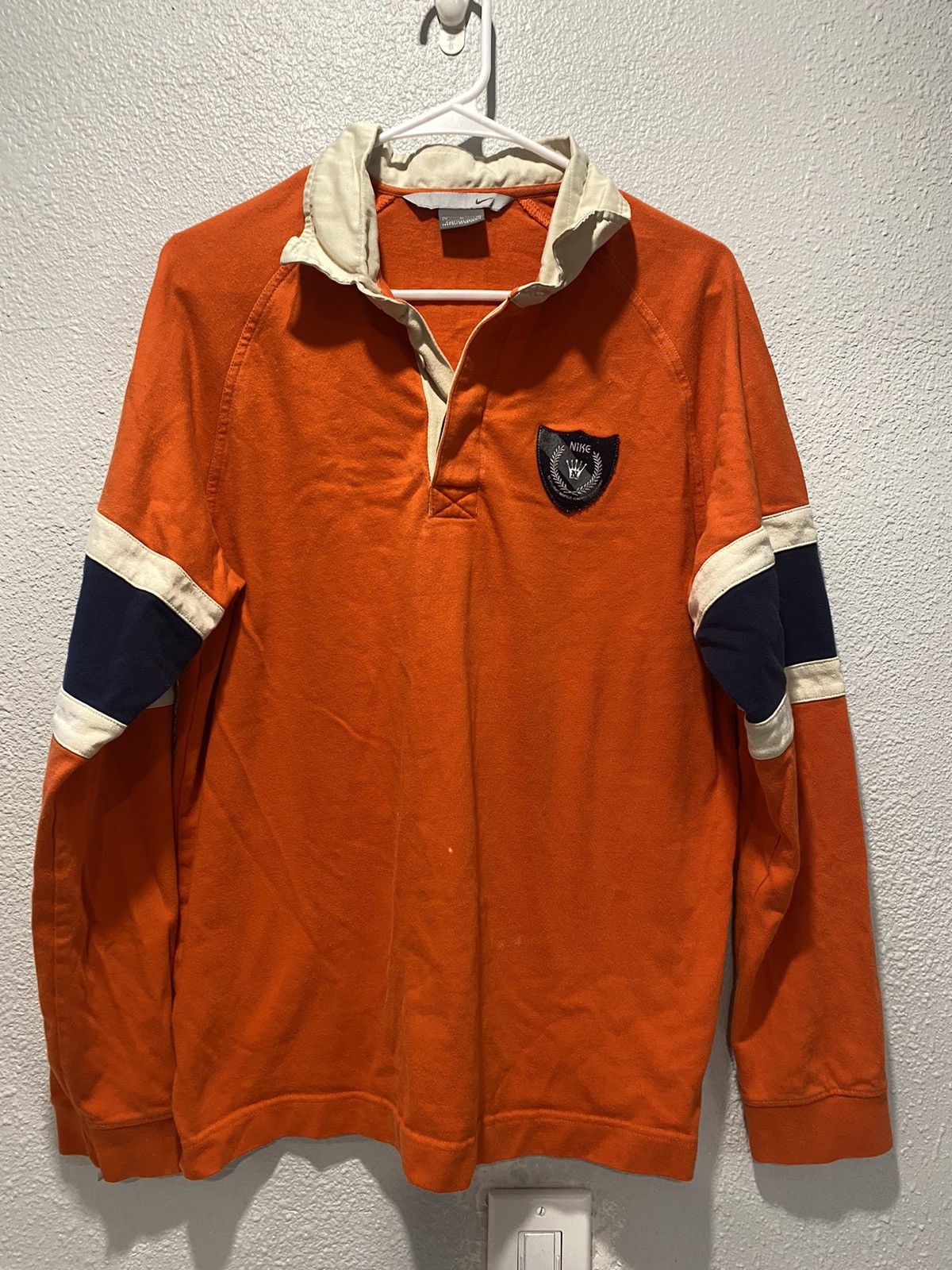 Nike Vintage Nike Rugby Long Sleeve Shirt Medium Size US M / EU 48-50 / 2 - 1 Thumbnail