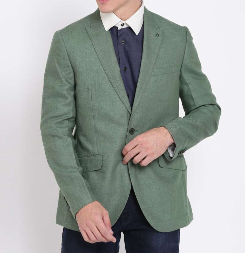 Thierry Mugler Rare Vintage 90s Thierry Mugler Green blazer Size 54R - 1 Thumbnail