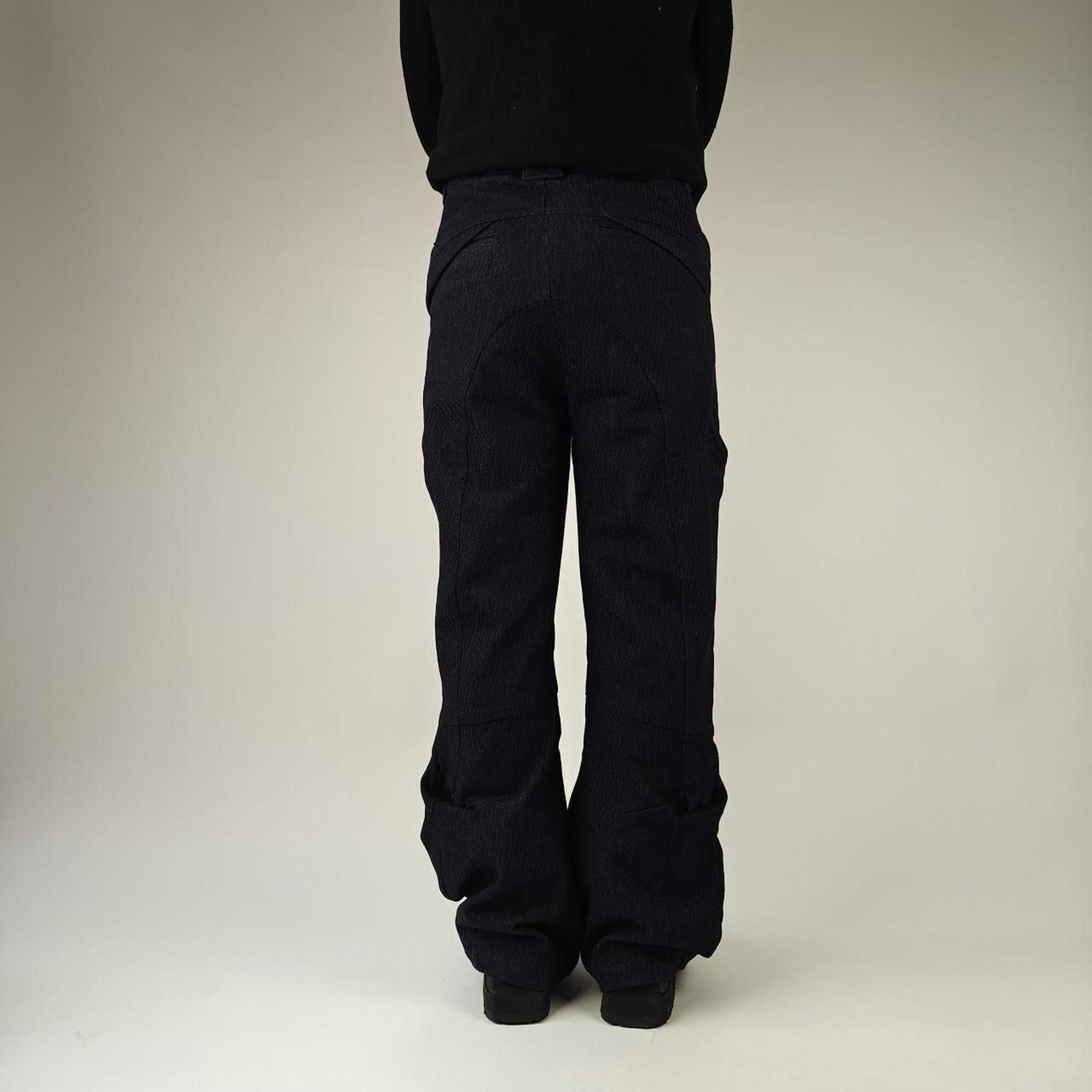 Other 54AO Navy Panelled Technical Wide Flare Pants Size US 30 / EU 46 - 5 Thumbnail