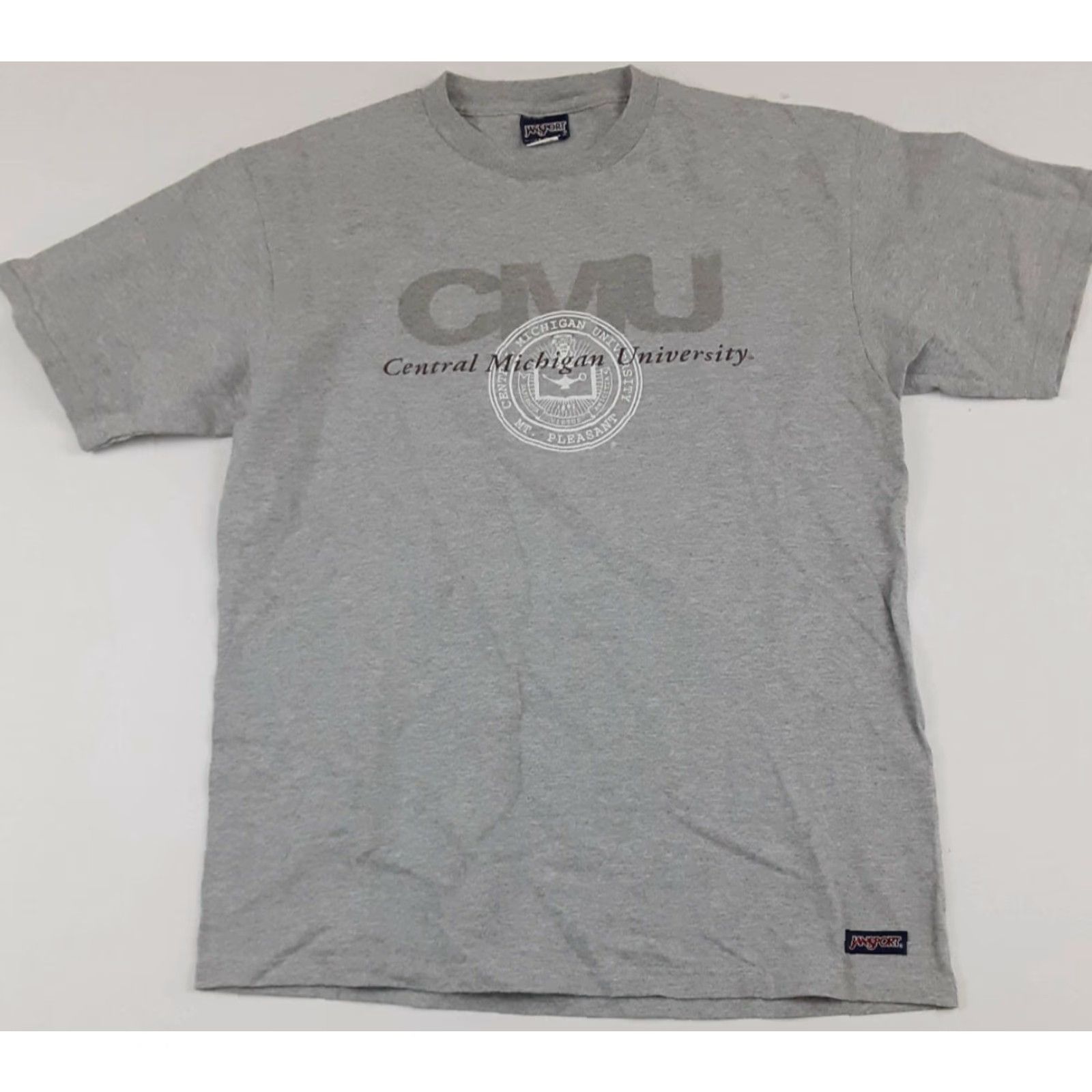 Jansport VINTAGE Central Michigan University T-Shirt Jansport USA L Gray Shirt Mens Large USA 90s Size US L / EU 52-54 / 3 - 2 Thumbnail