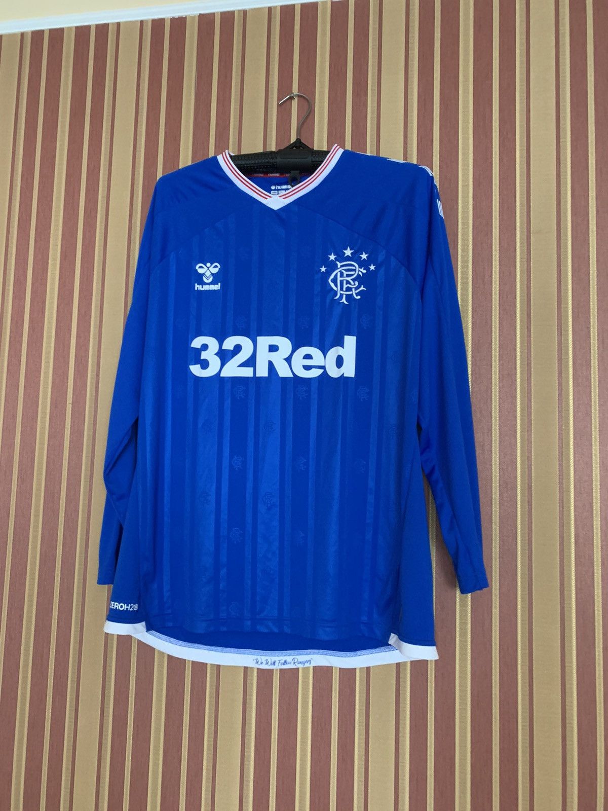 Hummel Rangers FC 2019 2020 Home Football Shirt Soccer Jersey Top Size US XXL / EU 58 / 5 - 1 Thumbnail