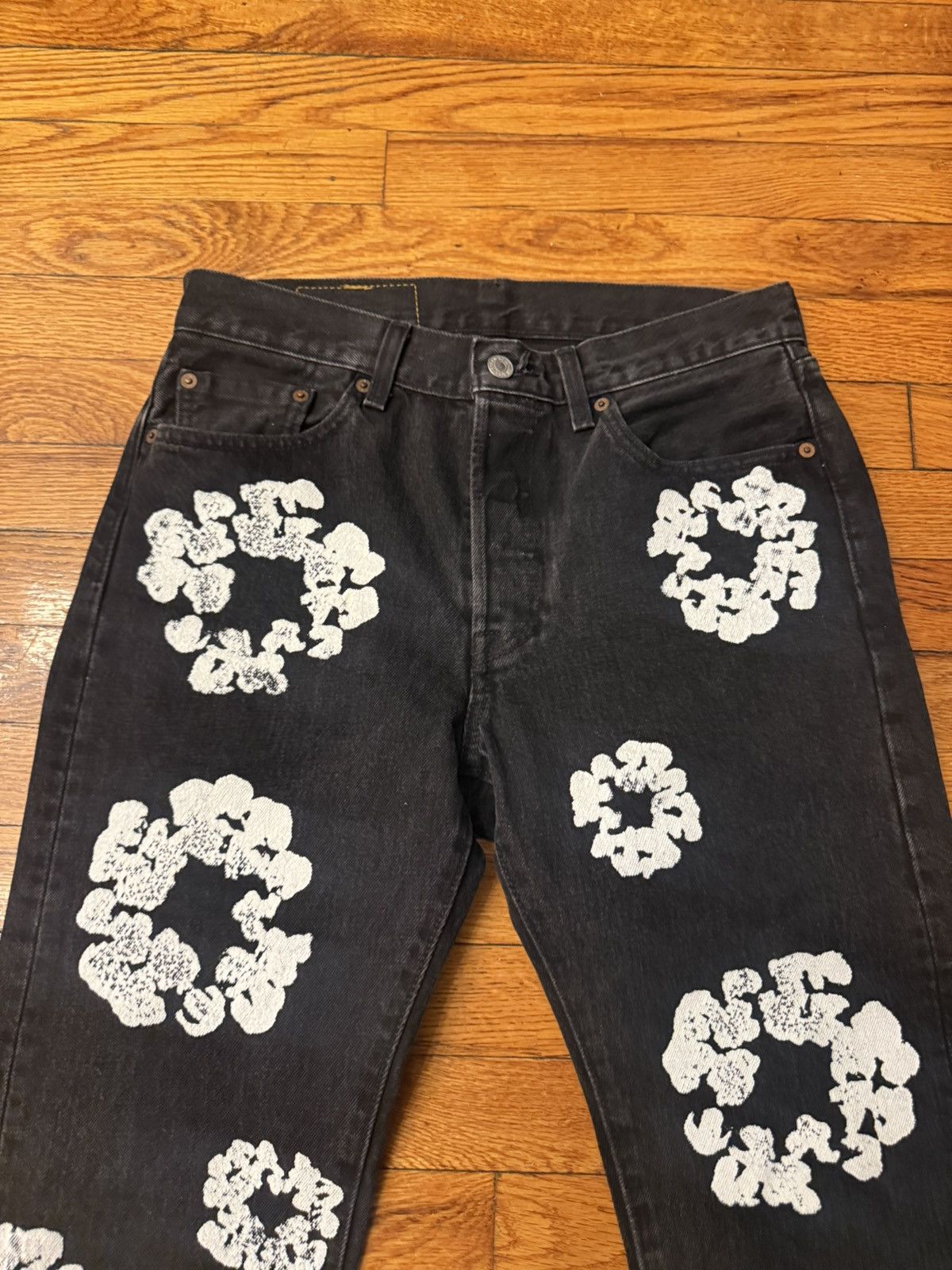 DENIM TEARS Denim Tears Wreath Black Jeans Size 30 Size US 30 / EU 46 - 3 Thumbnail