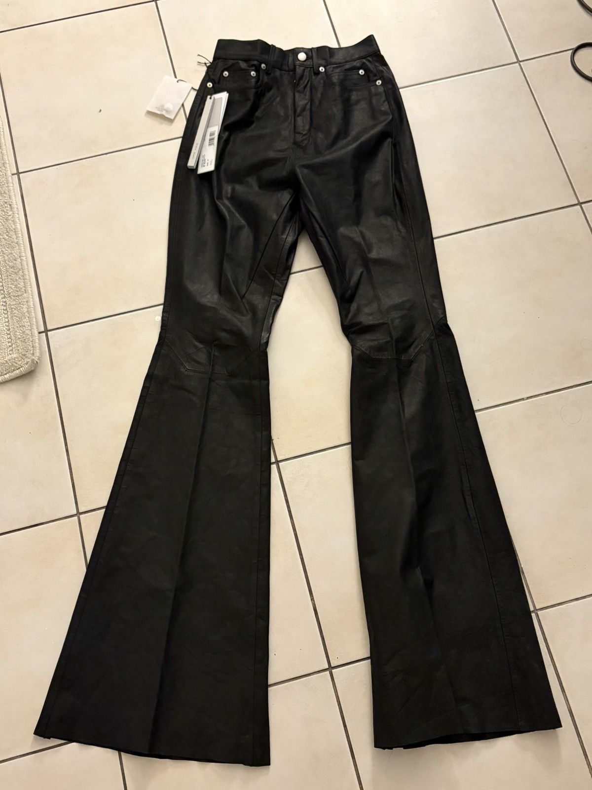 Rick Owens Rick owens Leather bolan pants Size US 27 - 3 Thumbnail