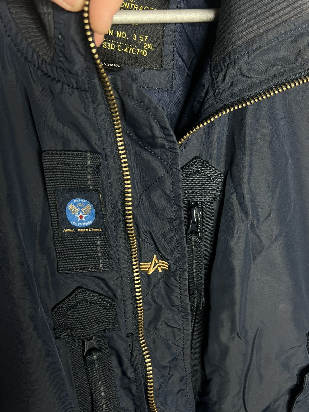 Alpha Industries ✈️ Vintage Alpha Industries MA-1 Flyer Bomber Jacket✈️ Size US XXL / EU 58 / 5 - 11 Thumbnail