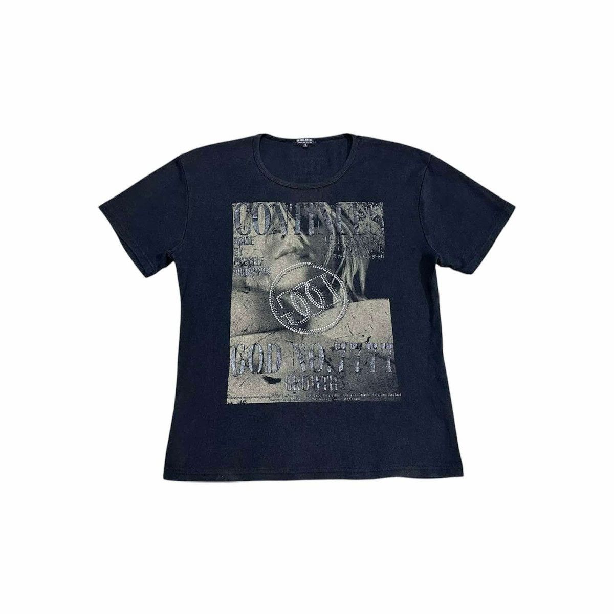 If Six Was Nine × In The Attic × Japanese Brand 🔥Sick Y2K In The Attic Poem Shirt Naked Woman Goth Punk Size US L / EU 52-54 / 3 - 2 Thumbnail