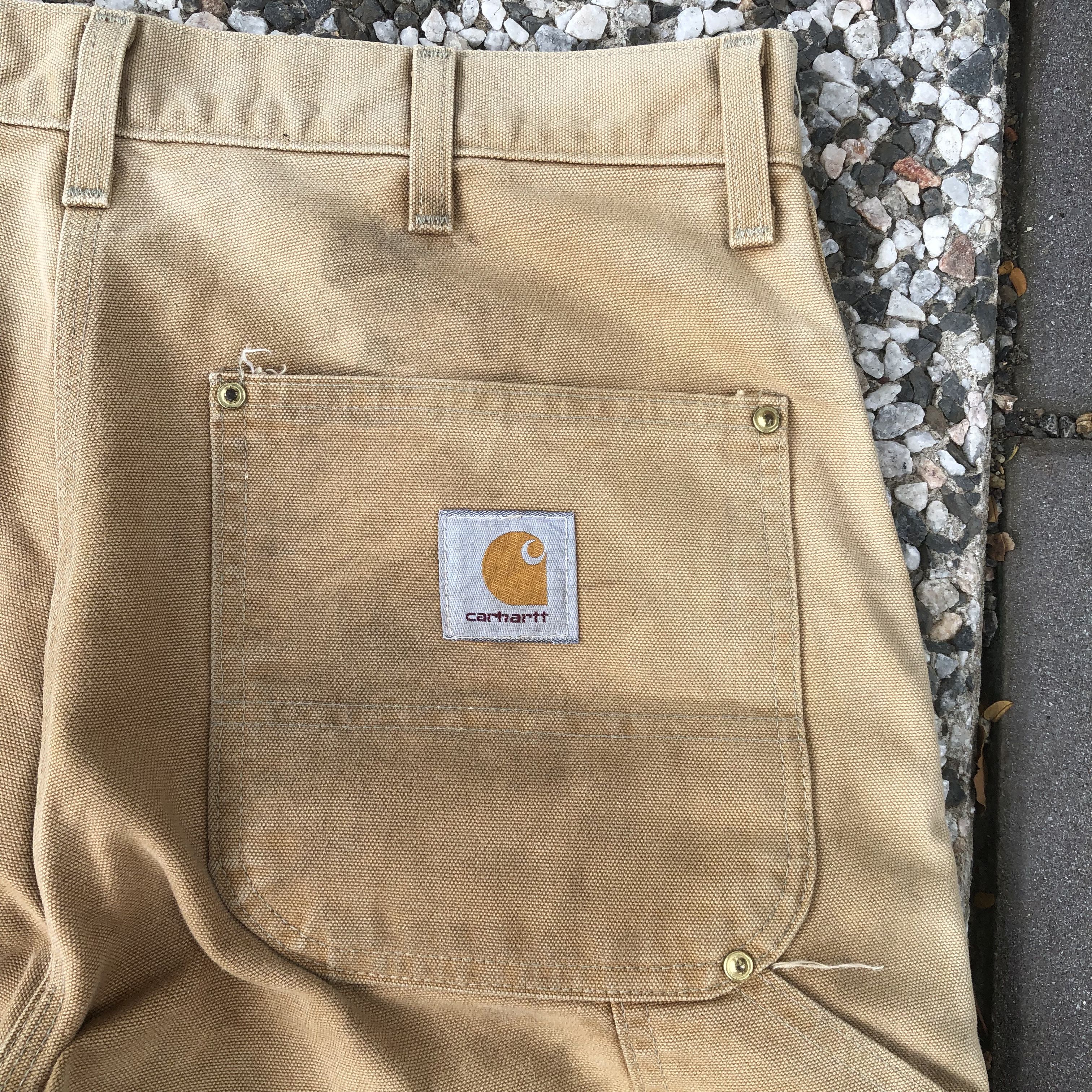 Carhartt Vintage Carhartt USA sun faded duck canvas distressed pants Size US 33 - 2 Thumbnail
