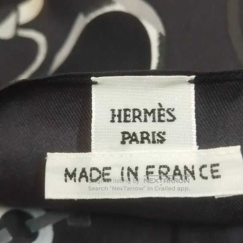 Hermes Hermes Black chain-patterned dress, 100% silk and cashmere Size XS / US 0-2 / IT 36-38 - 6 Thumbnail