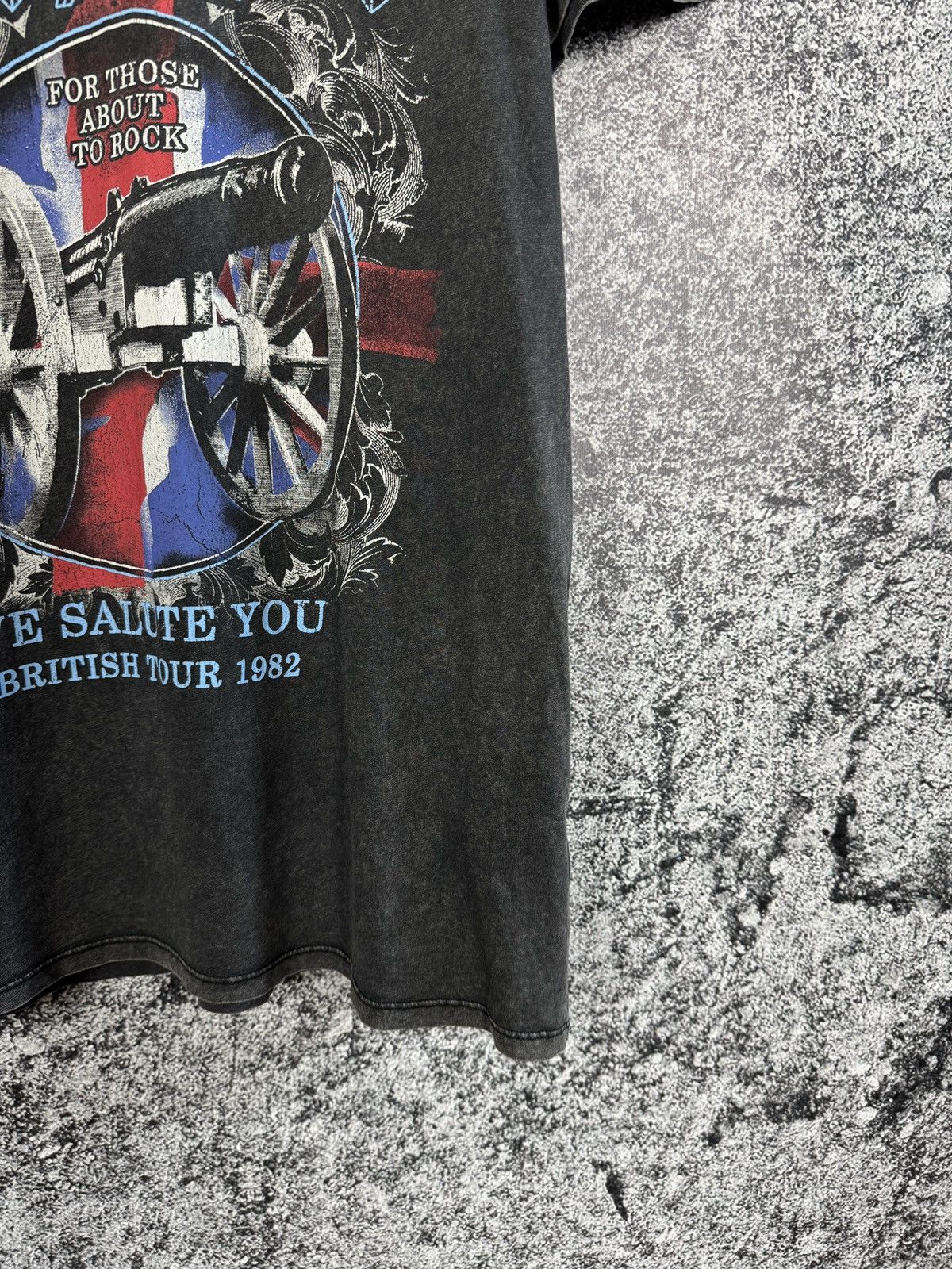 AC/DC × Band Tees AC/DC T-Shirt For Those About To Rock British Tour 1982 XL Size US XL / EU 56 / 4 - 5 Thumbnail