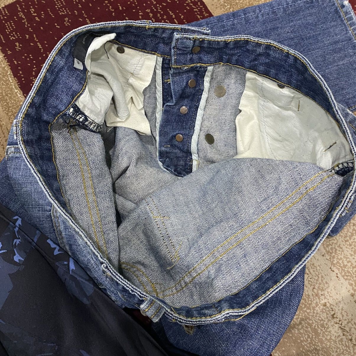 Dsquared2 Dsquared2 Blue Wash Distressed Button-Fly Straight Jeans Size US 32 / EU 48 - 14 Thumbnail