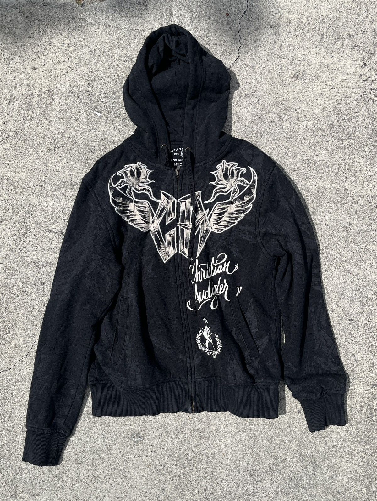 Christian Audigier × Ed Hardy × Vintage Christian Audigier Zip up Size US M / EU 48-50 / 2 - 1 Thumbnail
