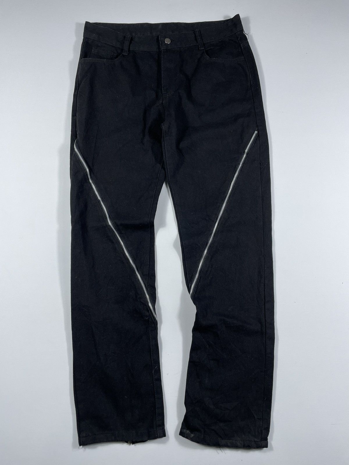 If Six Was Nine × Japanese Brand × Vintage Japanese multi zipper Denim Jeans ifsixwasnine style size 33 Size US 33 - 1 Thumbnail