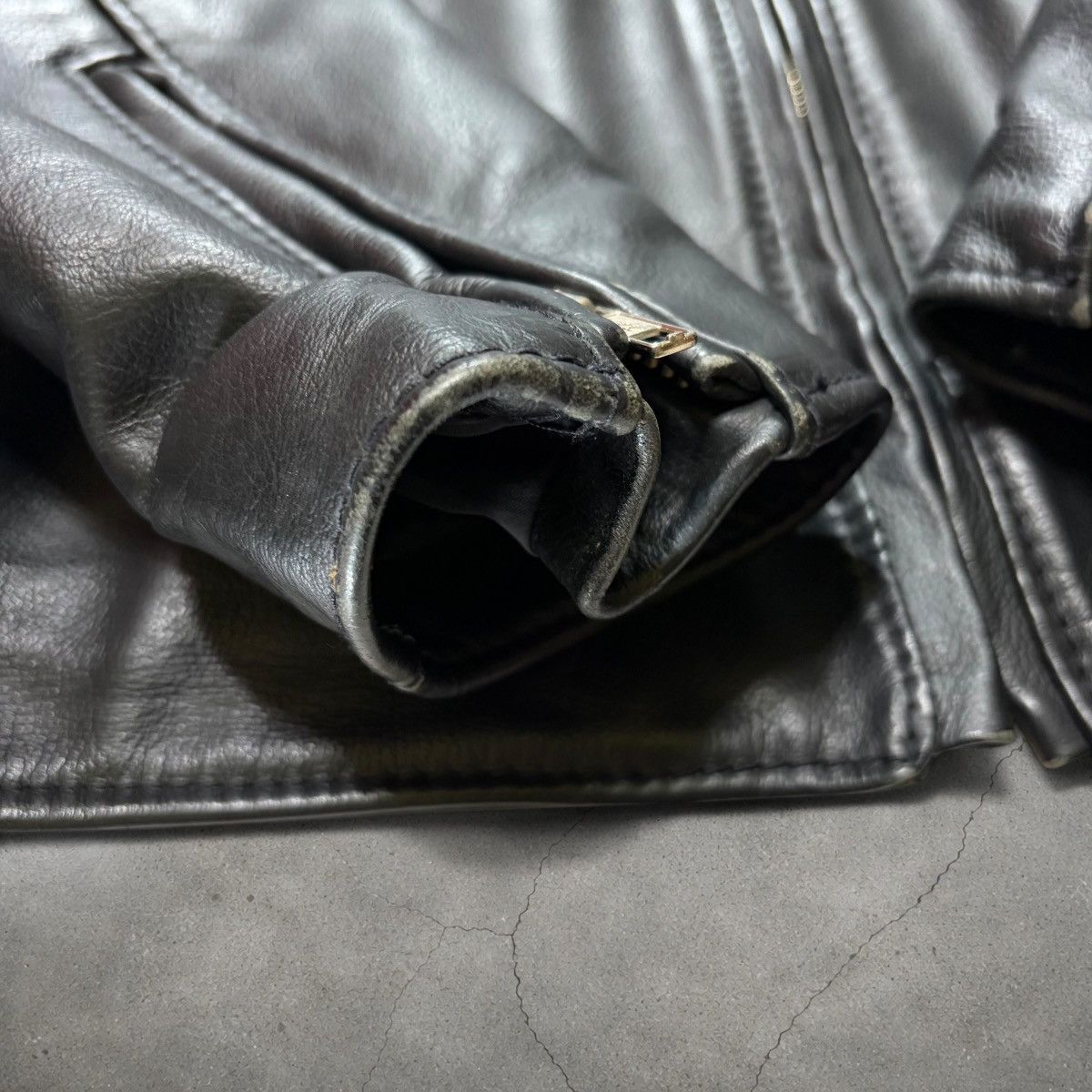 Harley Davidson VTG Harley Davidson USA Made Leather Jacket Cafe Racer Large Size US L / EU 52-54 / 3 - 15 Thumbnail