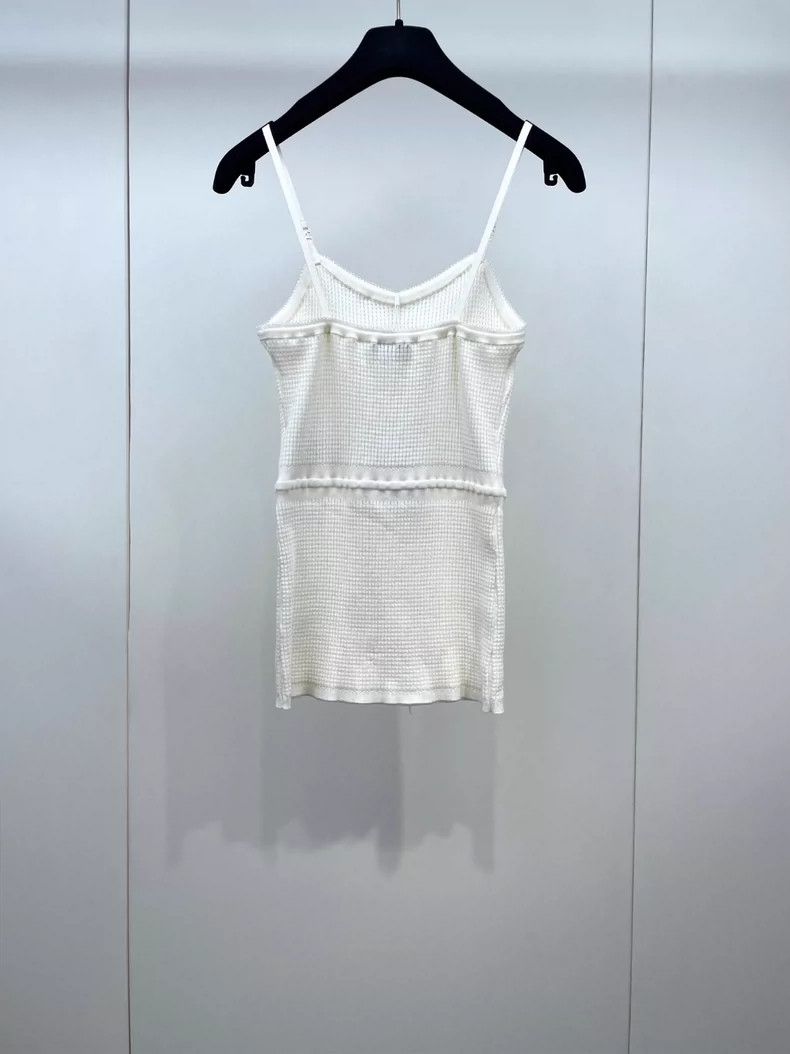 Chanel Chanel 24A lace waist-tight knitted suspender vest 2504-Nex Size XS / US 0-2 / IT 36-38 - 2 Thumbnail