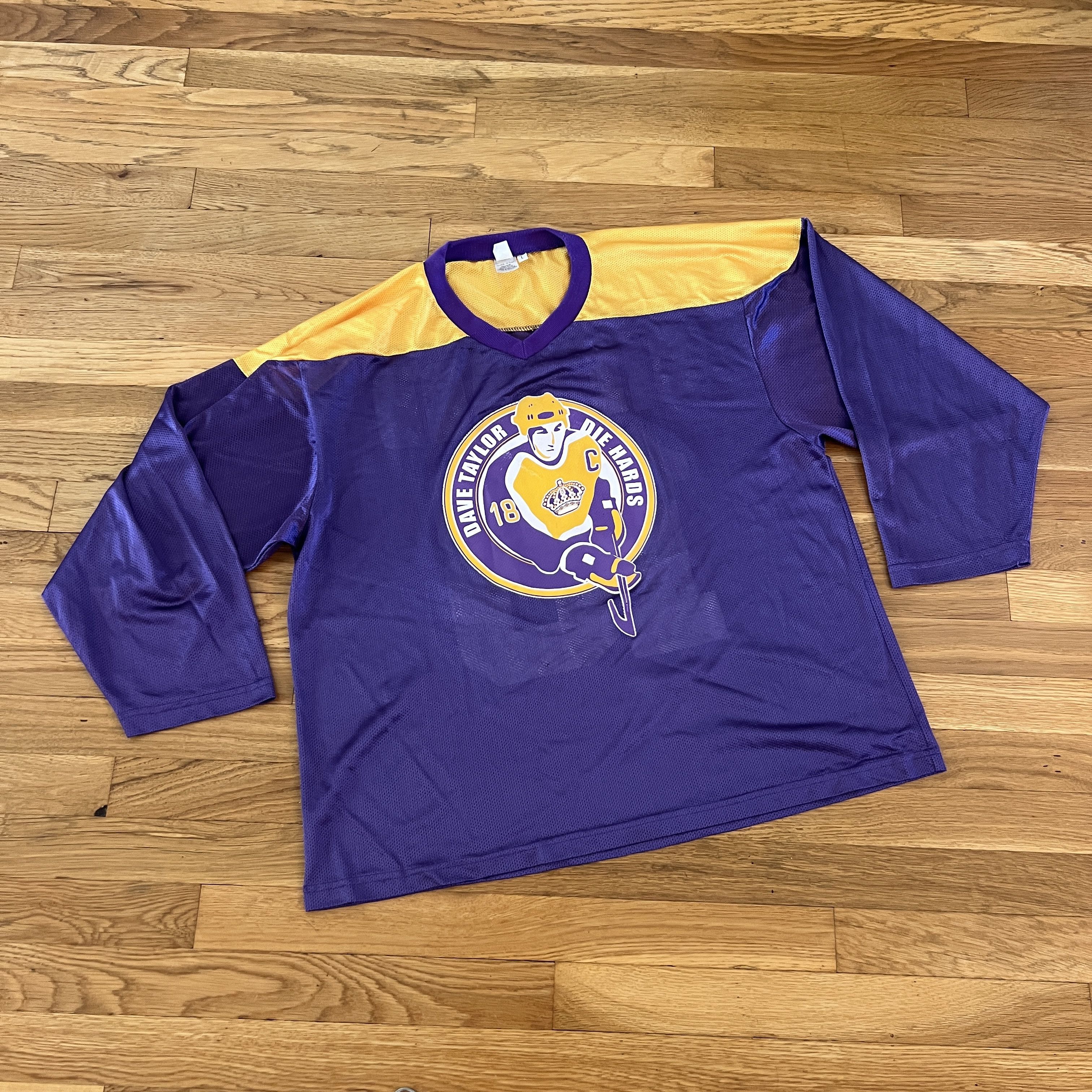 NHL Los Angeles Kings Vintage 80s Dave Taylor Die Hards USA Made Size US L / EU 52-54 / 3 - 2 Thumbnail