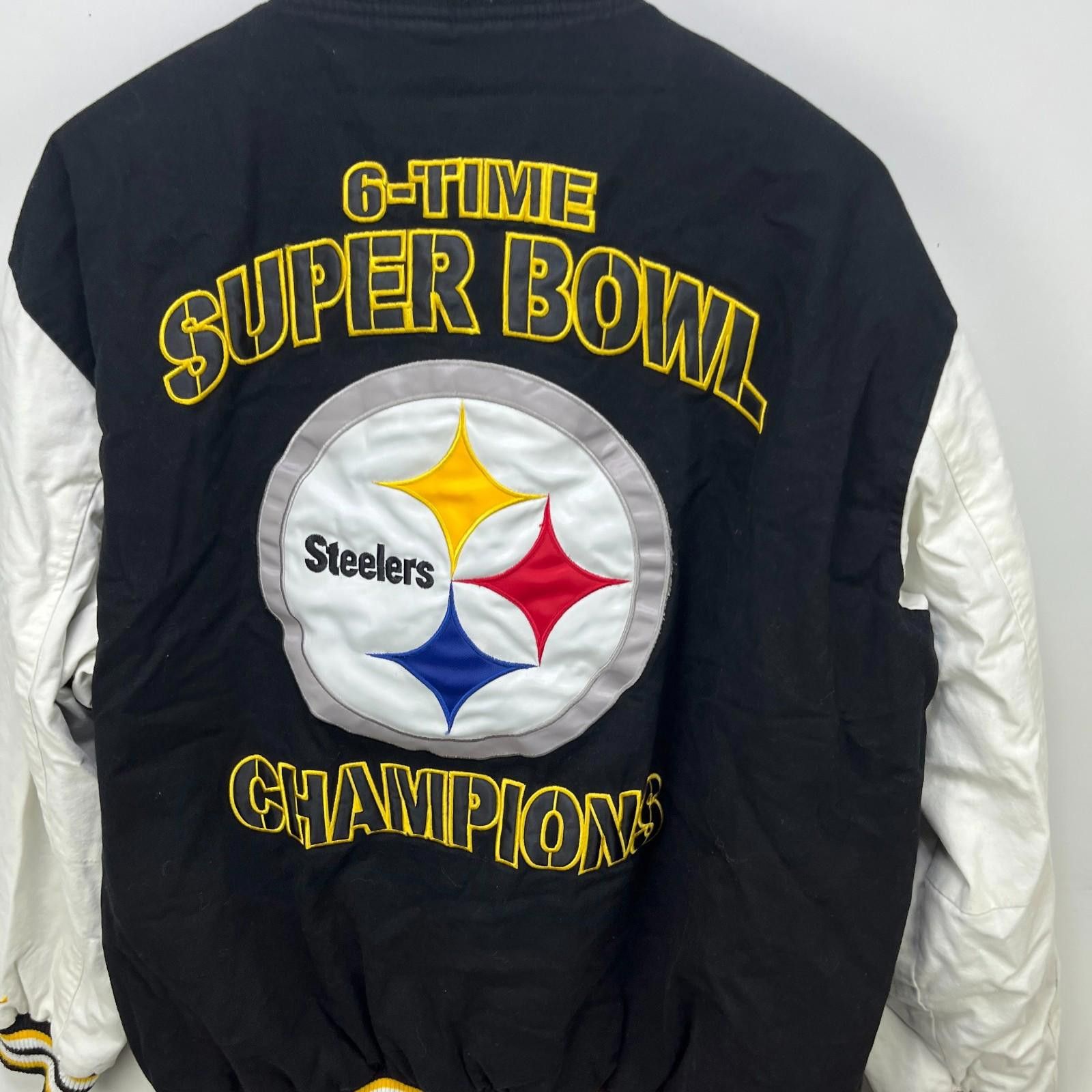 Other Vintage Pittsburgh Steelers 6-Time Super Bowl Jacket 2XL NFL Size ONE SIZE - 8 Thumbnail