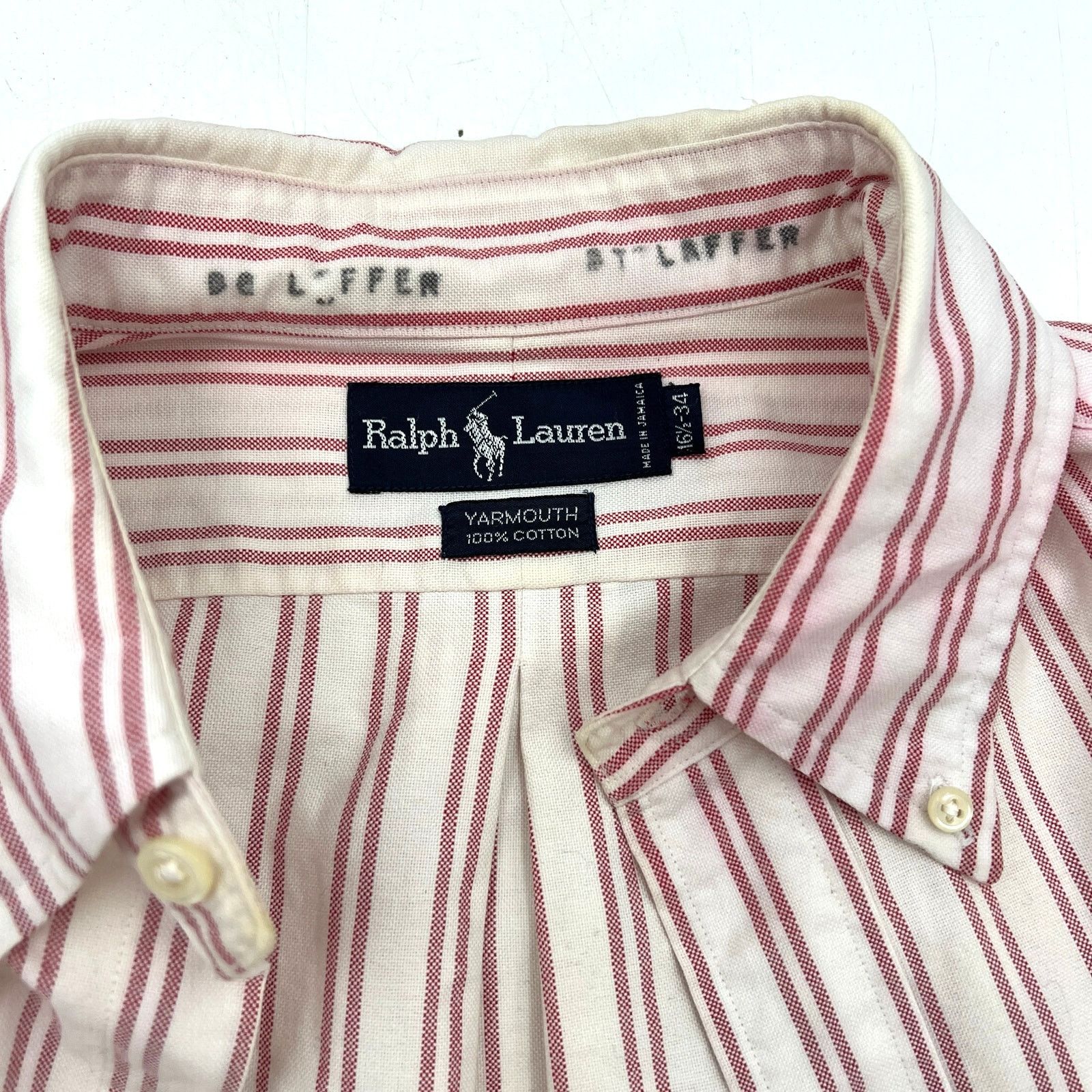 Ralph Lauren × Vintage Vintage Ralph Lauren Yarmouth Stripe Button Down Shirt Size US L / EU 52-54 / 3 - 3 Thumbnail