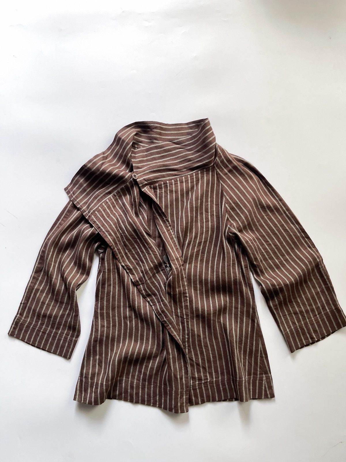 Japanese Brand Japanese Designer – KEIKO KISHI by nosh Draped Shirt Size M / US 6-8 / IT 42-44 - 10 Thumbnail