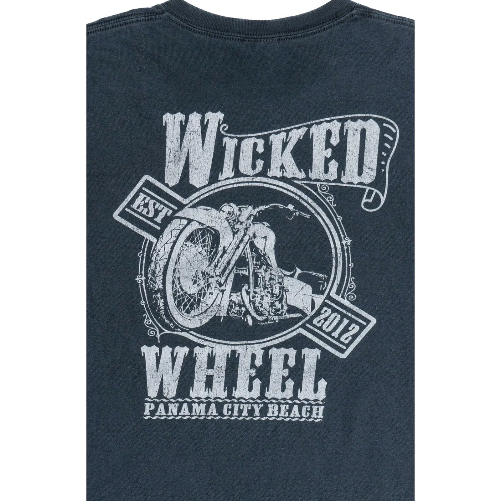 Gildan VINTAGE Wicked Wheel Panama City Beach T-Shirt Mens XS? (Wait) Size US XL / EU 56 / 4 - 4 Thumbnail