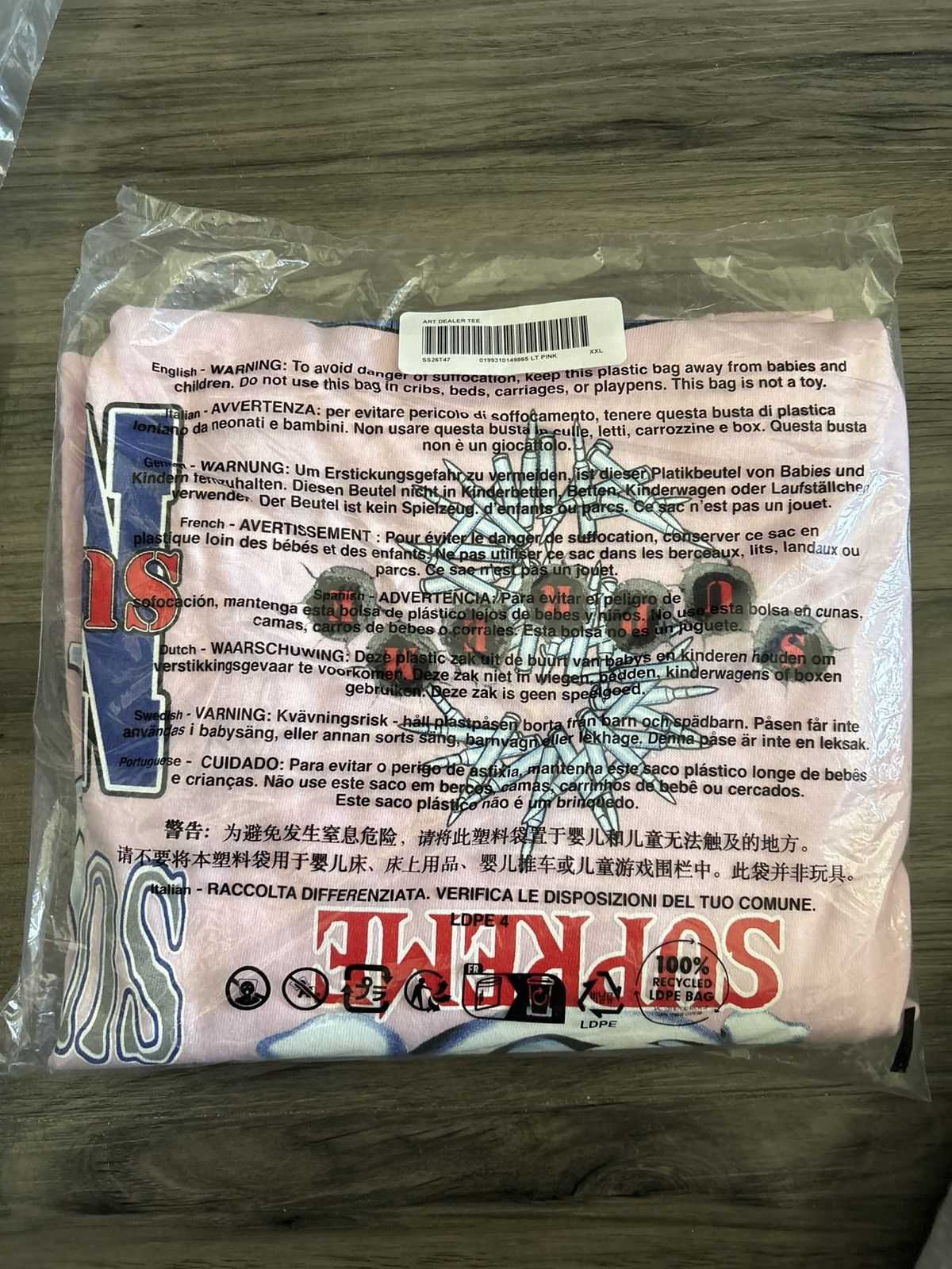 Supreme Supreme “Flash Tee” Light Pink XXL Size US XXL / EU 58 / 5 - 3 Thumbnail