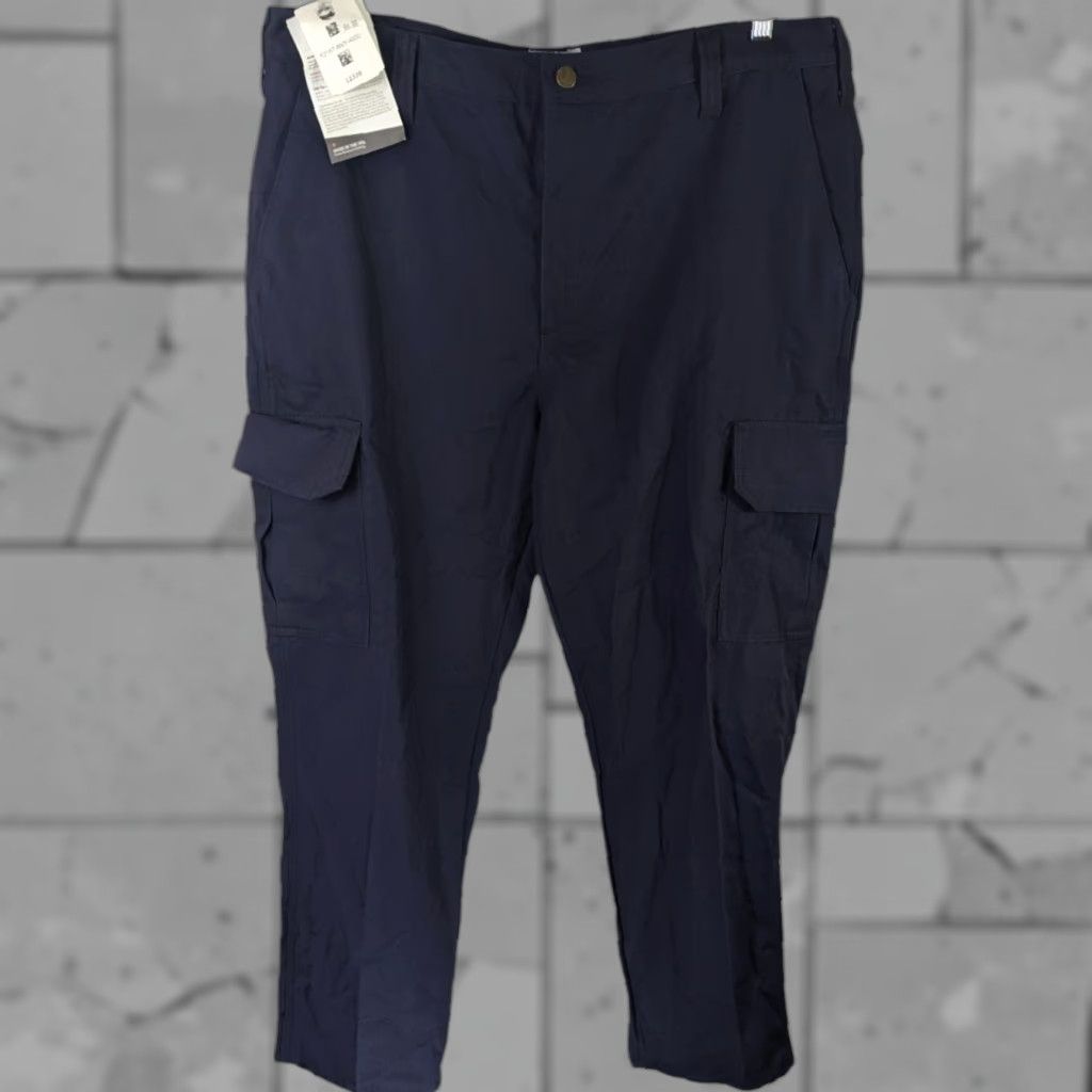Tyndale FR Cargo Pants Mens 40x30 Navy Blue Canvas Fire Resistant Welder New Tag