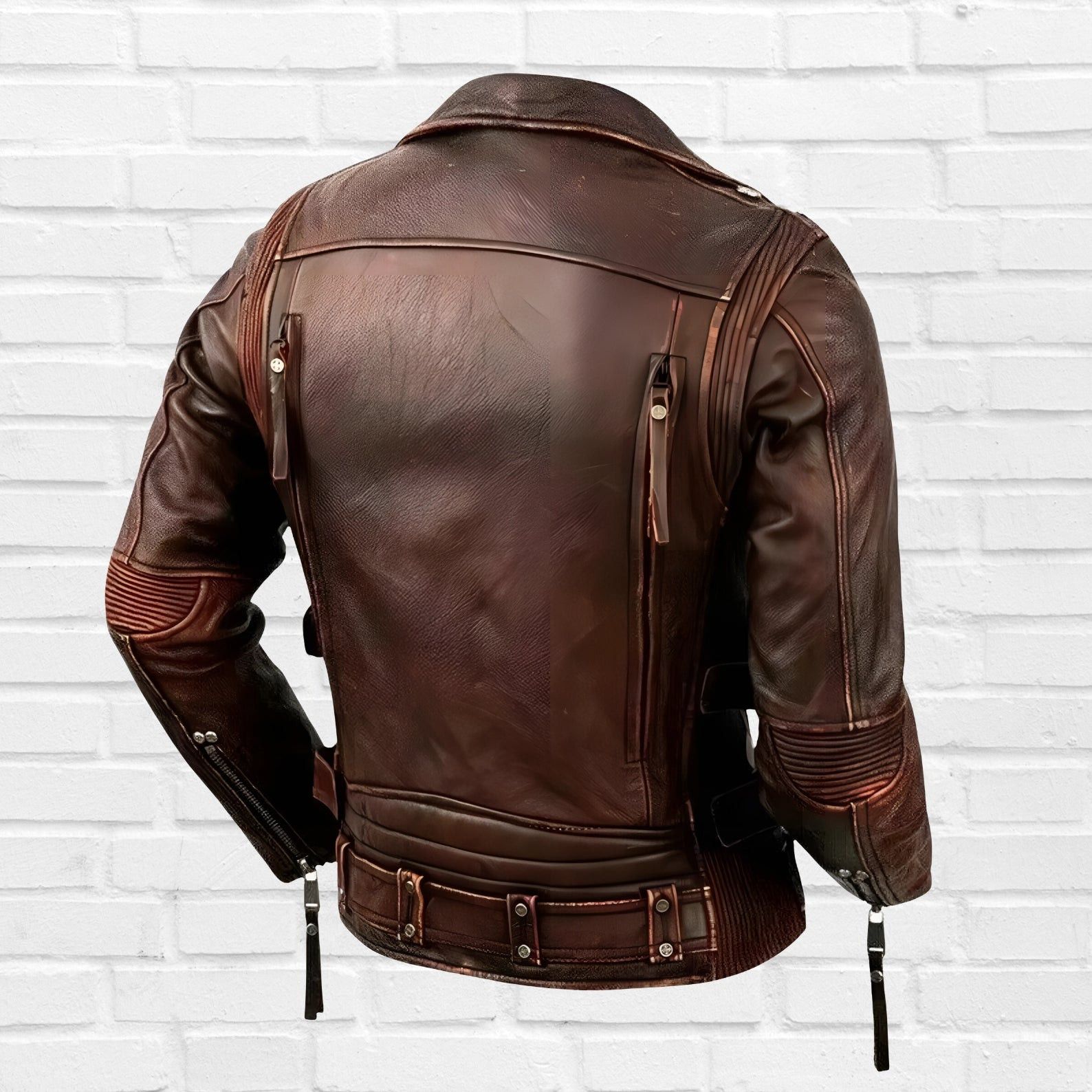 Other Handmade Vintage real leather biker jacket Size US M / EU 48-50 / 2 - 2 Thumbnail