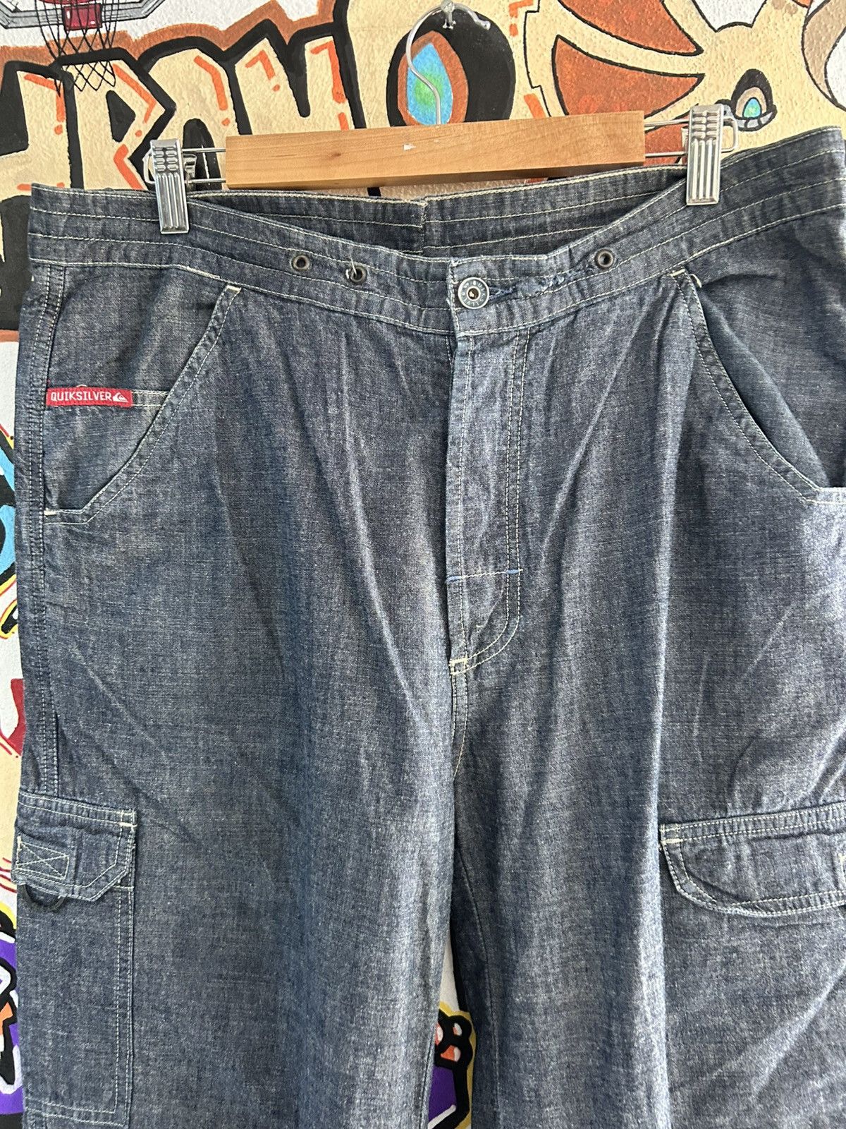 Quicksilver Quick Silver 90s Cargo denim Size US 36 / EU 52 - 3 Thumbnail