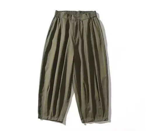 Other 20SS Indigo Union Japan Olive Loose Carrot Pants Size US 32 / EU 48 - 1 Thumbnail