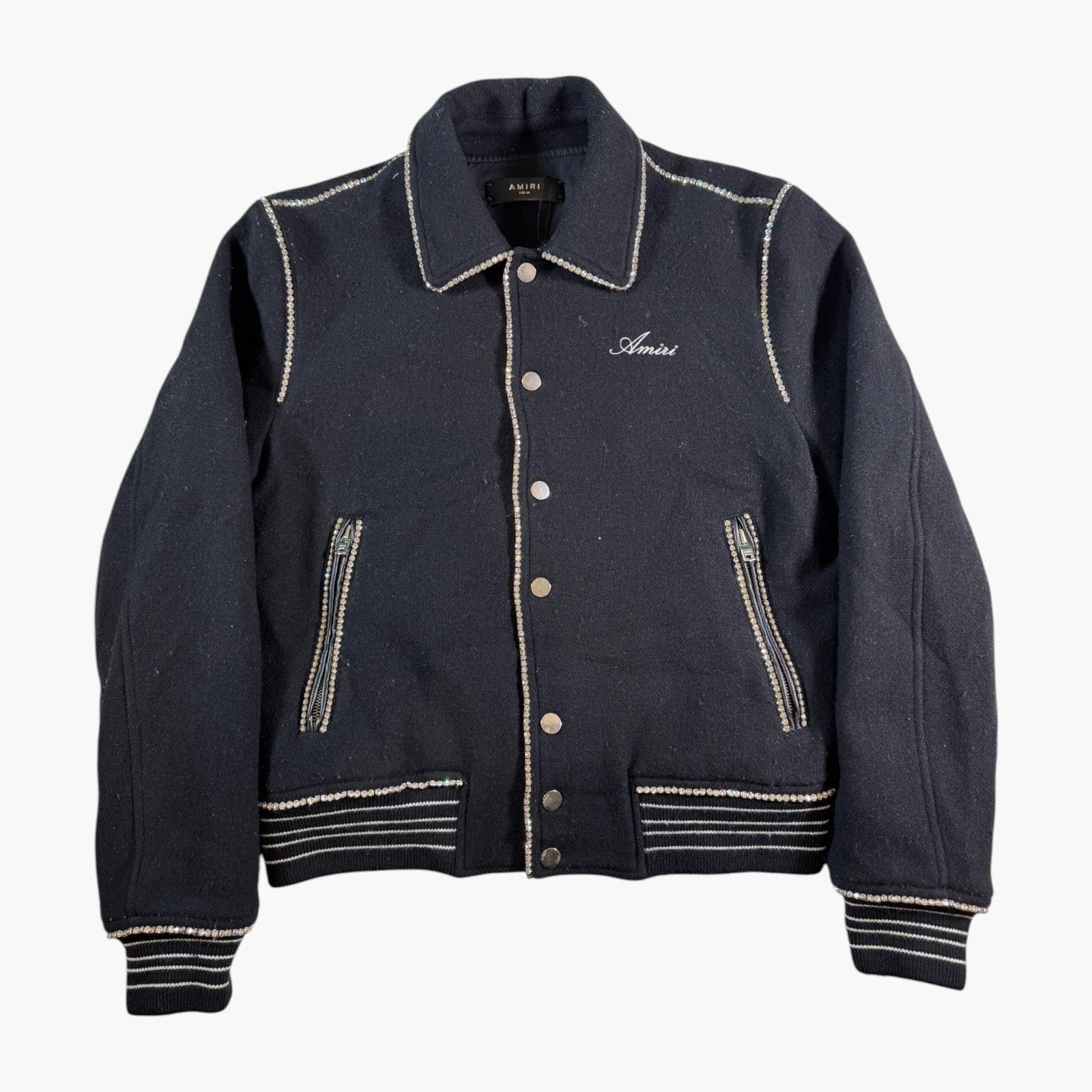 Amiri Amiri Fleck Tweed Padded Overshirt Sz S | Grailed