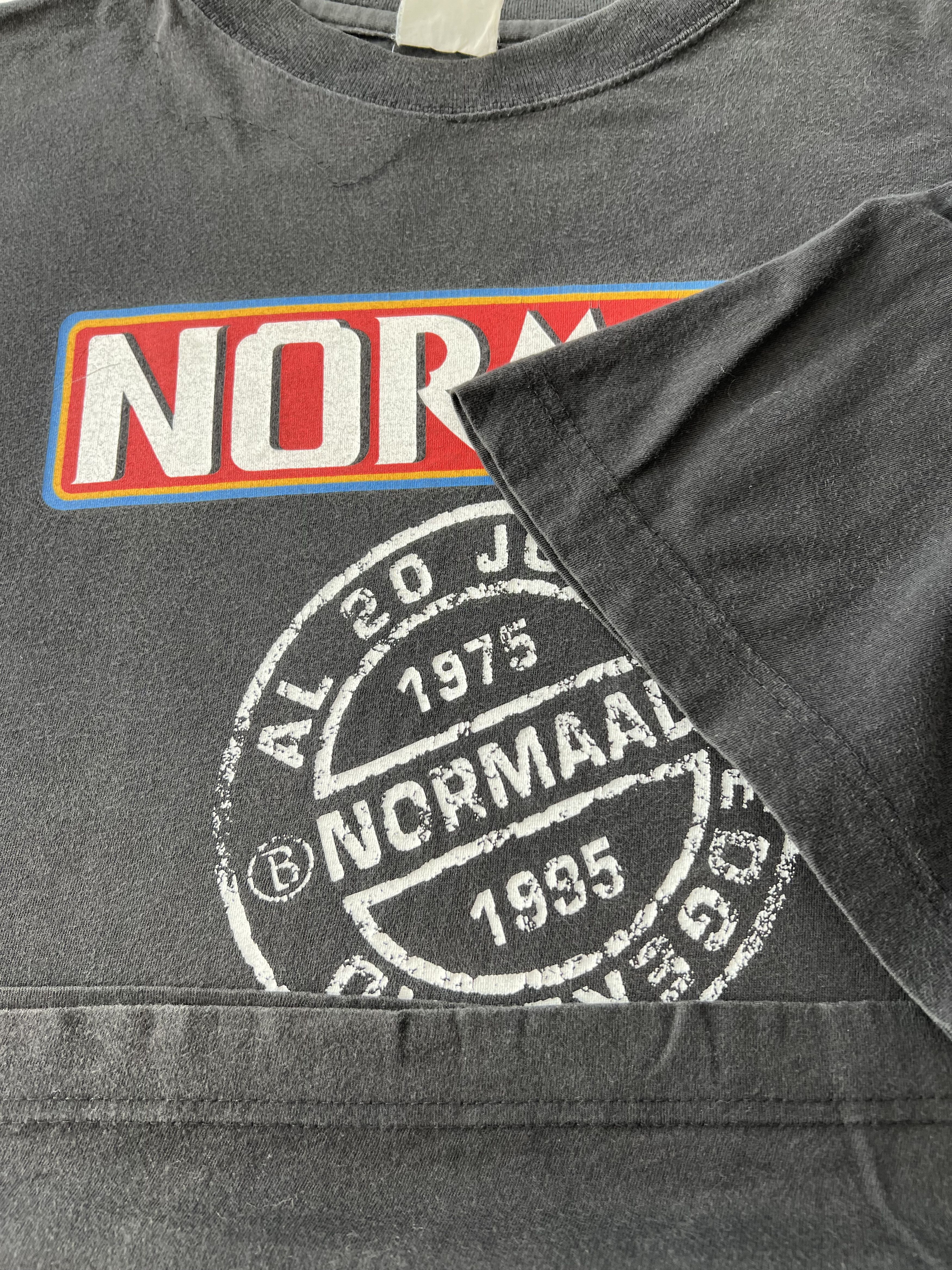 Band Tees Vintage 1995 Normaal 20 Joar Veldtocht Black T-shirt Size US XL / EU 56 / 4 - 10 Thumbnail