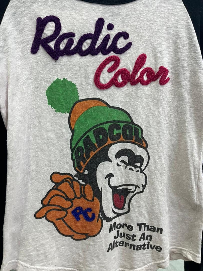 Japanese Brand Radic Color Monkey Raglan Tee Japan Medium Size S / US 4 / IT 40 - 4 Thumbnail