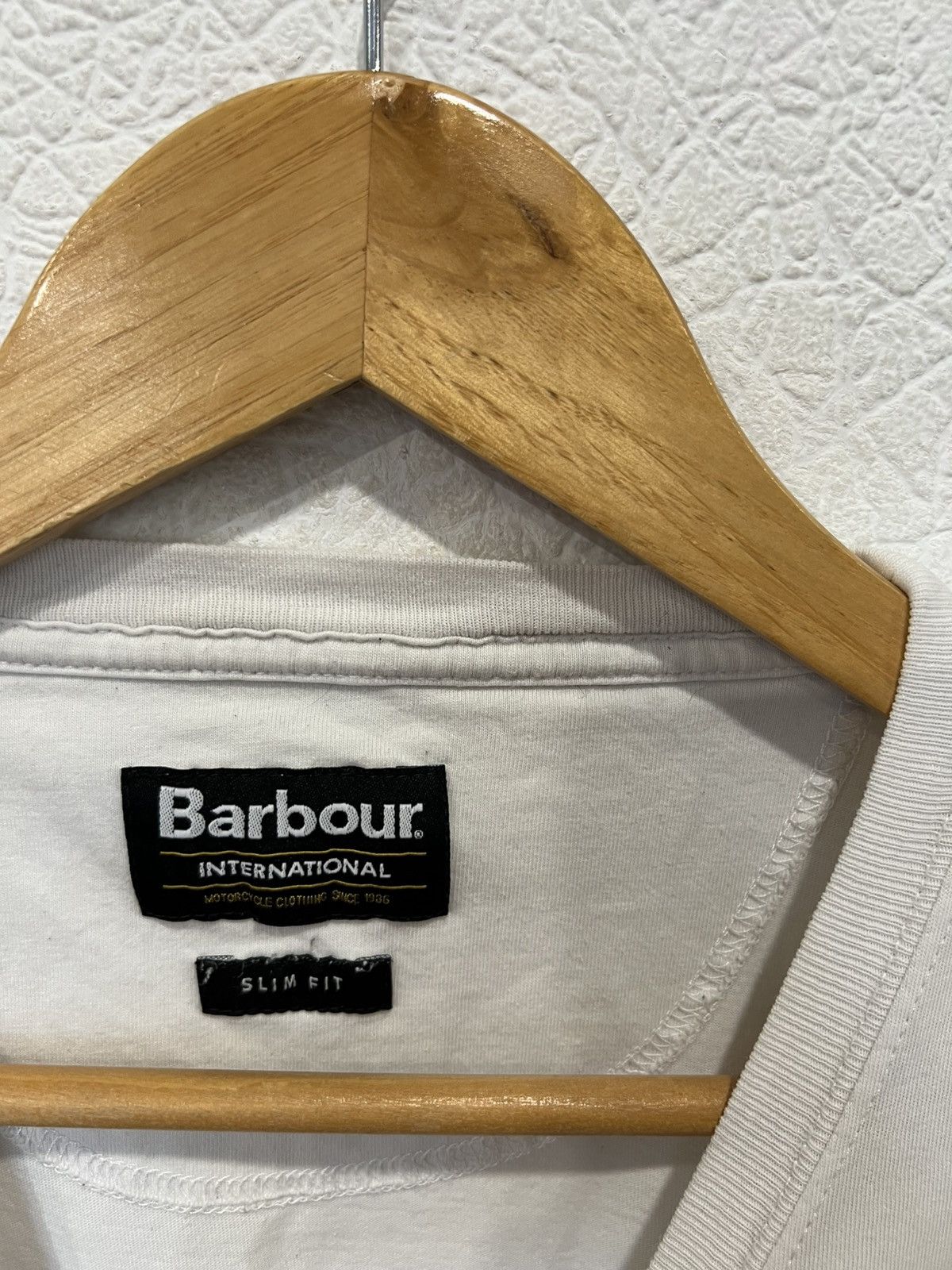 Barbour Barbour International White Basic T Shirt Tee Mens Size US XL / EU 56 / 4 - 3 Thumbnail