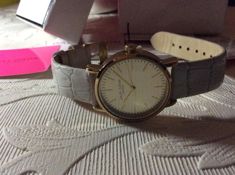 Designer Daisy Dixon ladies gold dial grey leather strap watch Size ONE SIZE - 10 Thumbnail