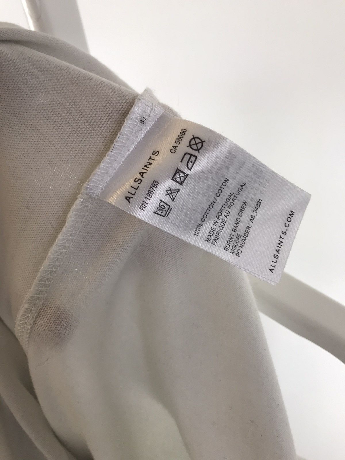 Allsaints All Saints Burnt Band Crew Tee Size US XS / EU 42 / 0 - 4 Thumbnail