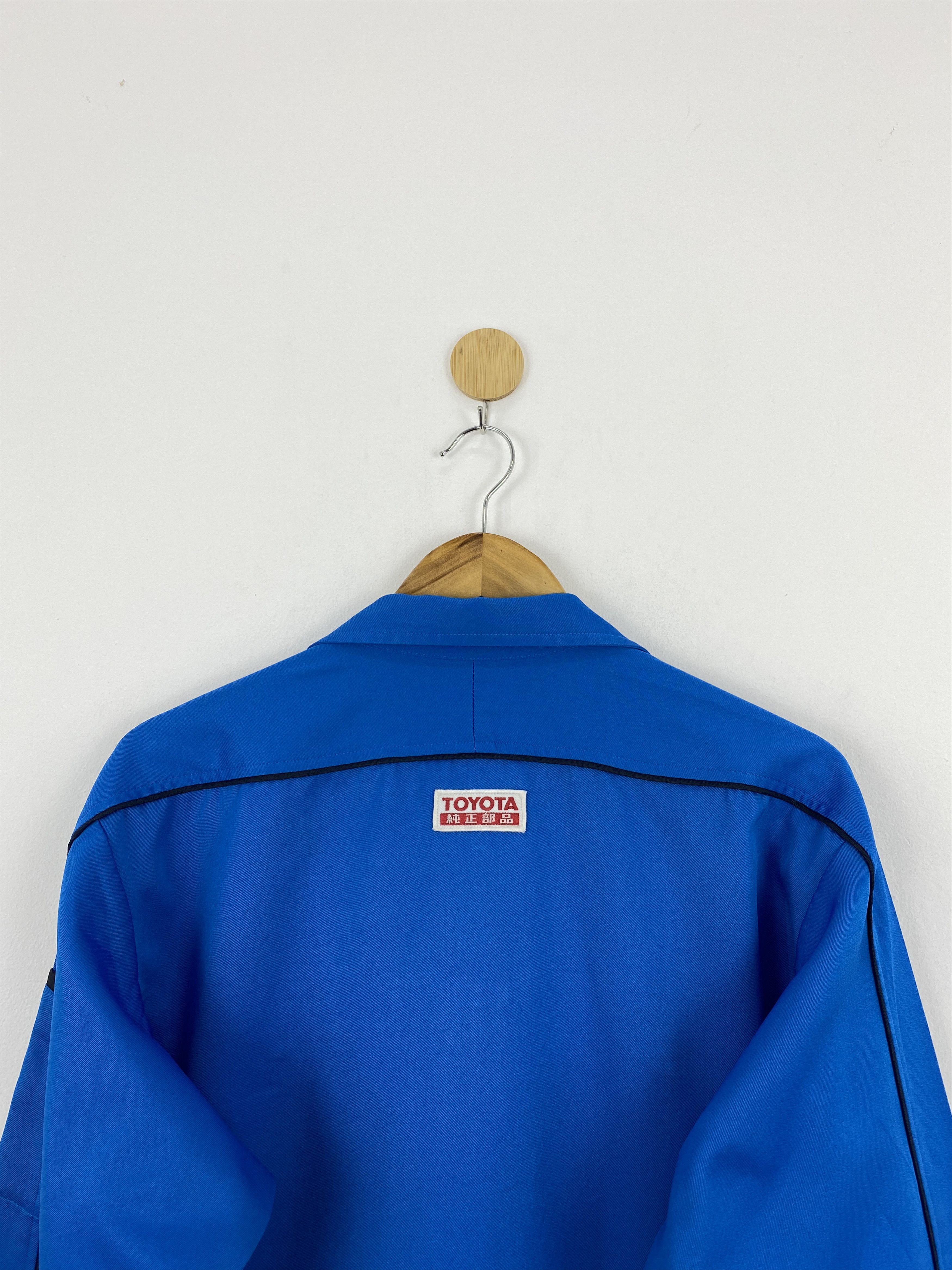 Japanese Brand Vintage Japanese Worker Toyota Racing Denim Jacket J1801 Size US L / EU 52-54 / 3 - 4 Thumbnail