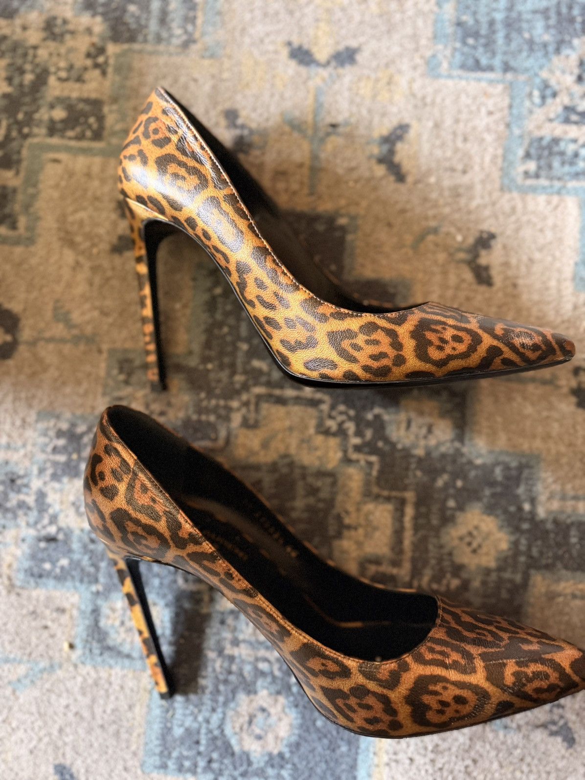 Yves Saint Laurent YSL Yves Saint Laurent Brown Gold Leopard Size US 10 / IT 40 - 2 Thumbnail