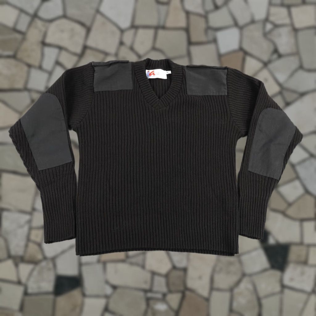 Vintage VINTAGE Horace Small Sweater Mens Medium Black Pullover V-Neck Tight-Knit Outdoor Size US M / EU 48-50 / 2 - 1 Thumbnail