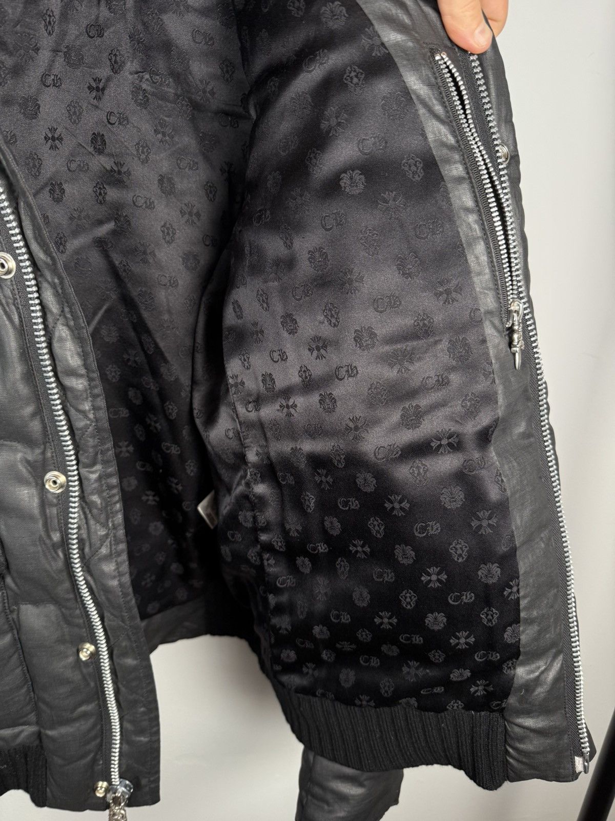 Chrome Hearts 🚭GRAIL🚭 EARLY 2000's MINK COLLAR WAXED COTTON UTILITY JACKET Size US L / EU 52-54 / 3 - 20 Thumbnail