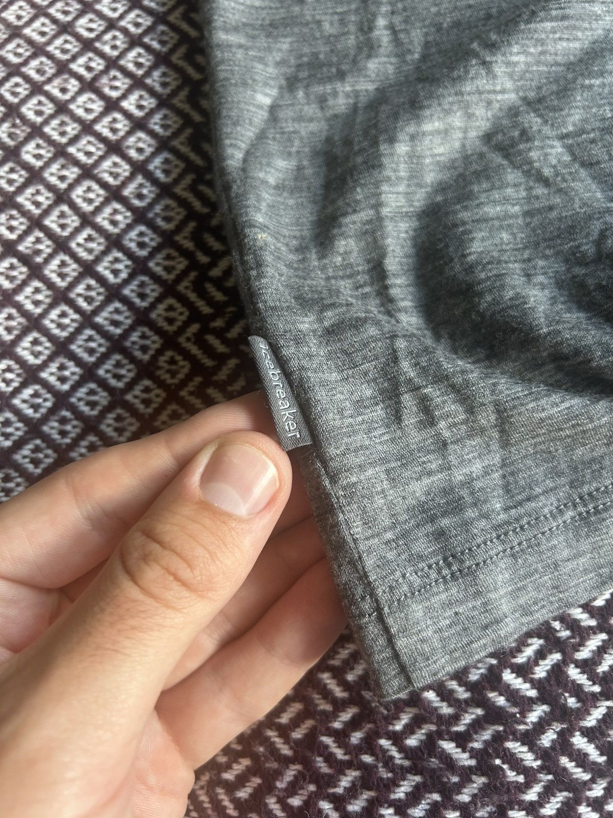 Icebreaker Icebreaker Outdoor Style Size M Grey T-shirt Wool & Nylon Size US M / EU 48-50 / 2 - 4 Thumbnail