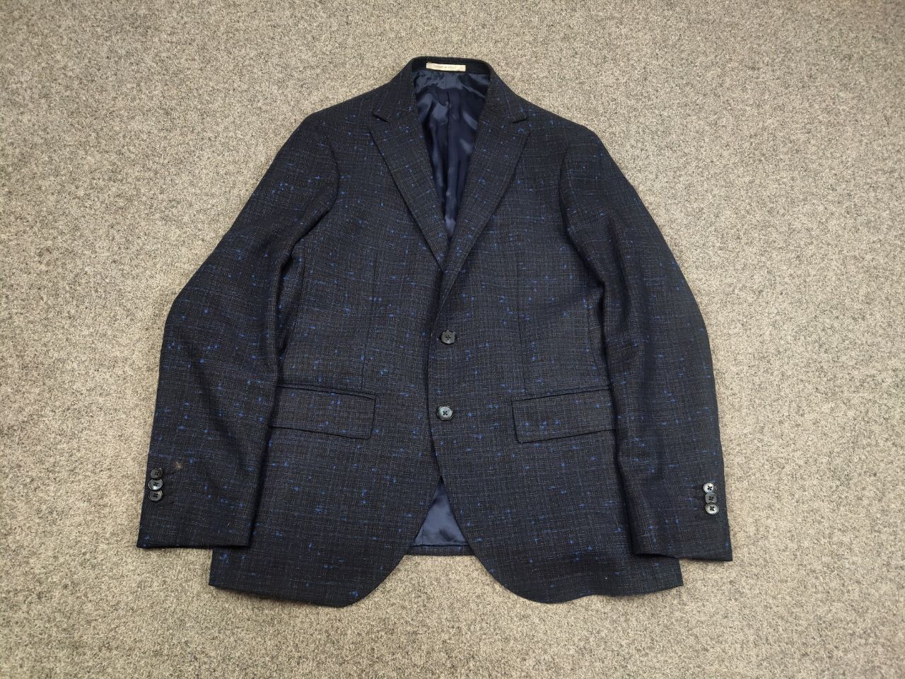 Boggi Boggi Milano Classic Design Navy Blue Casual Blazer Jacket Size US M / EU 48-50 / 2 - 2 Thumbnail
