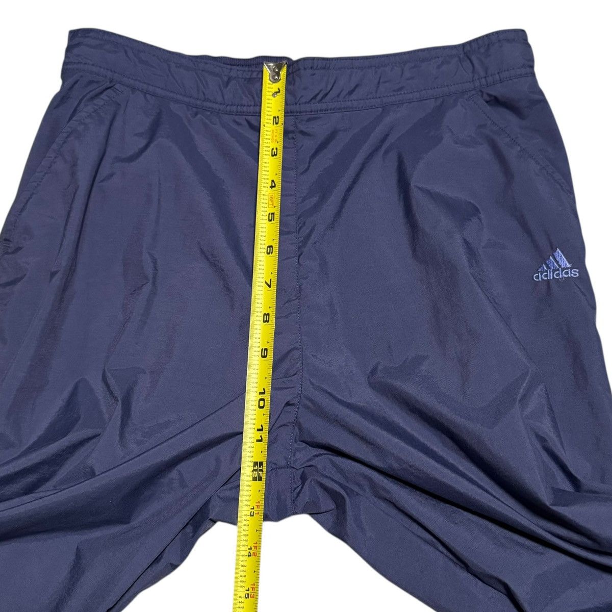 Adidas 2001 Adidas Nylon Navy Straight Leg Track Pants Men's Large Size US 30 / EU 46 - 10 Thumbnail