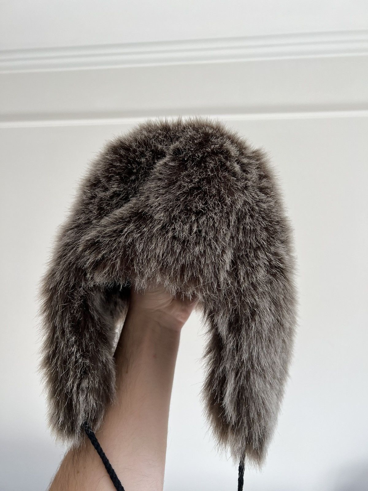 If Six Was Nine × Japanese Brand Crazy Fur Faux Trapper Mohair Hat Y2K Ushanka Size ONE SIZE - 5 Thumbnail