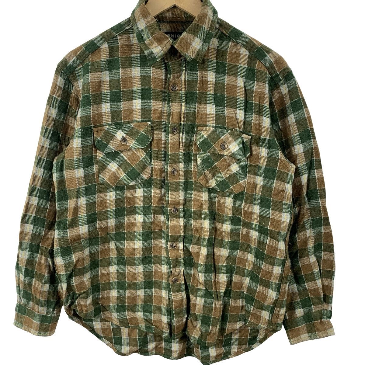 Uniqlo Uniqlo Plaid Flannel Shirt Check Button-Up Long Sleeve Size US M / EU 48-50 / 2 - 5 Thumbnail